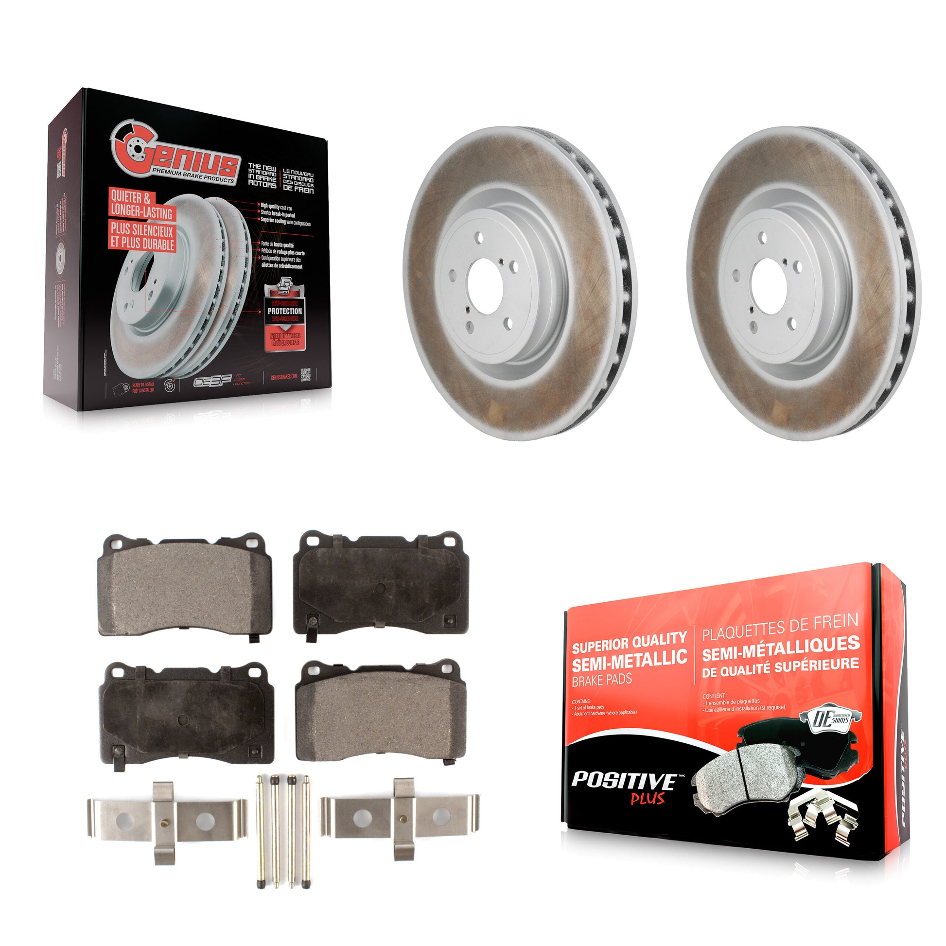 Transit Auto KGF-103254 Disc Brake Kit for 2004-2020 Toyota 86, Subaru BRZ, Subaru Impreza - Front