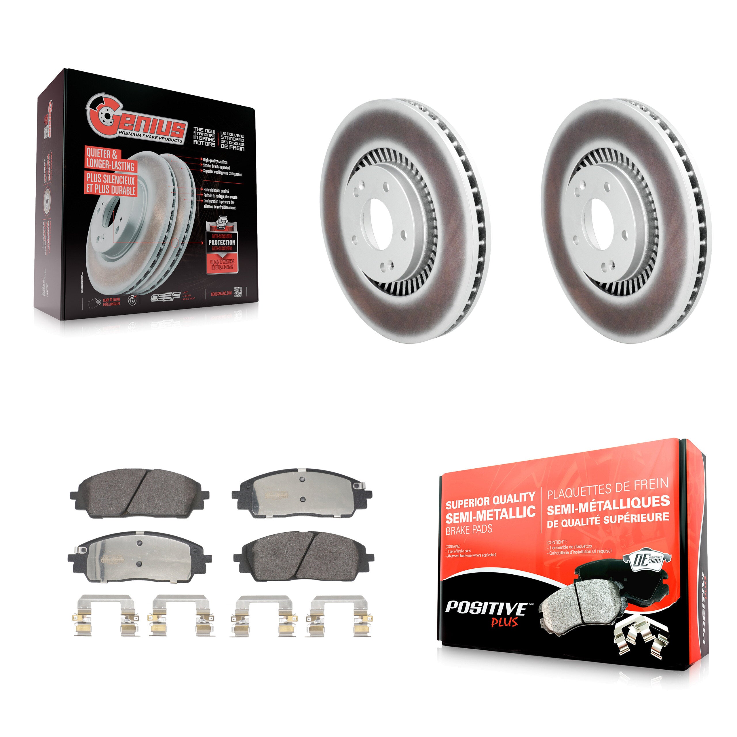 Transit Auto KGF-103261 Disc Brake Kit for 2022-2024 Kia Carnival - Front