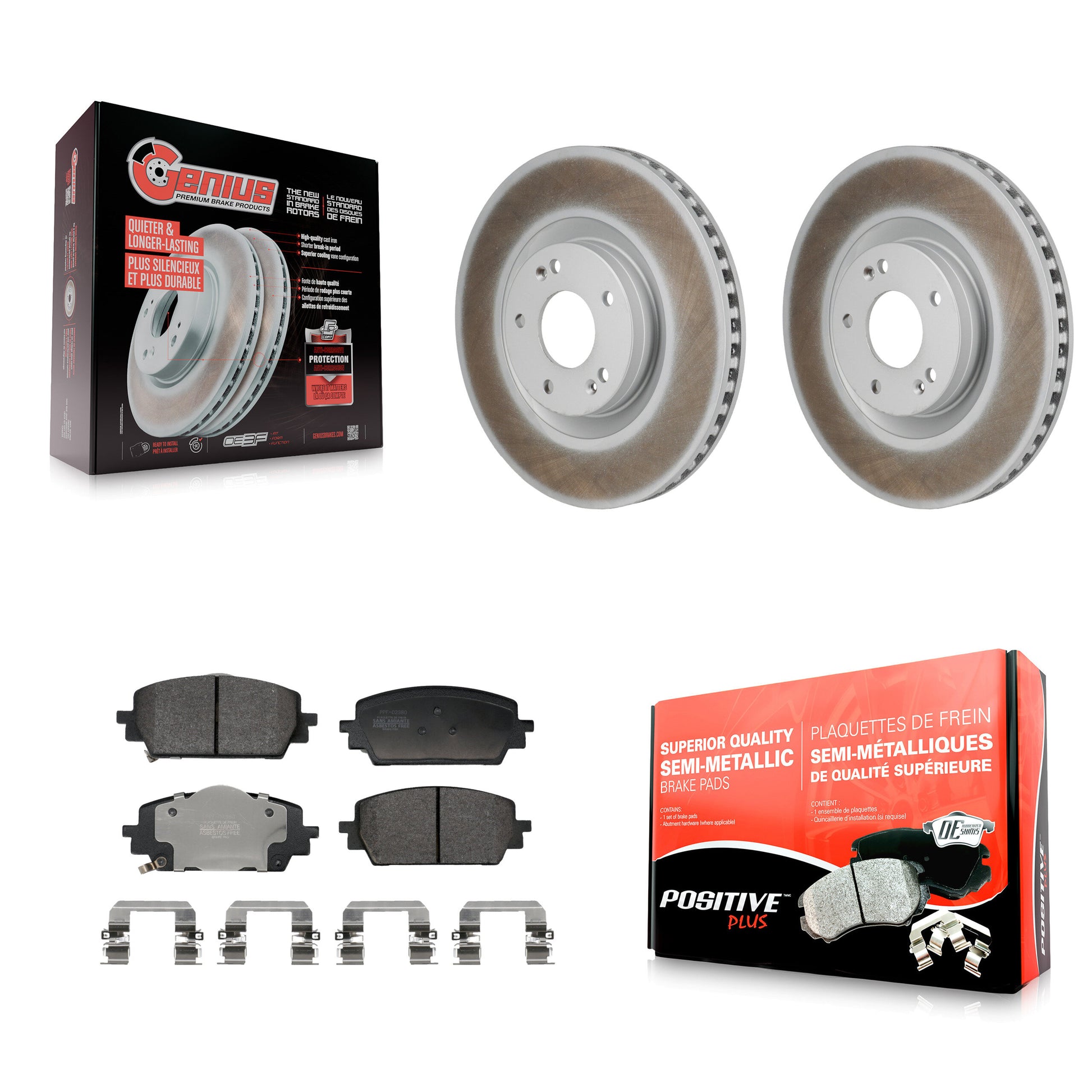 Transit Auto KGF-103262 Disc Brake Kit for 2021-2025 Hyundai Santa Cruz, Hyundai Santa Fe, Kia Sorento - Front