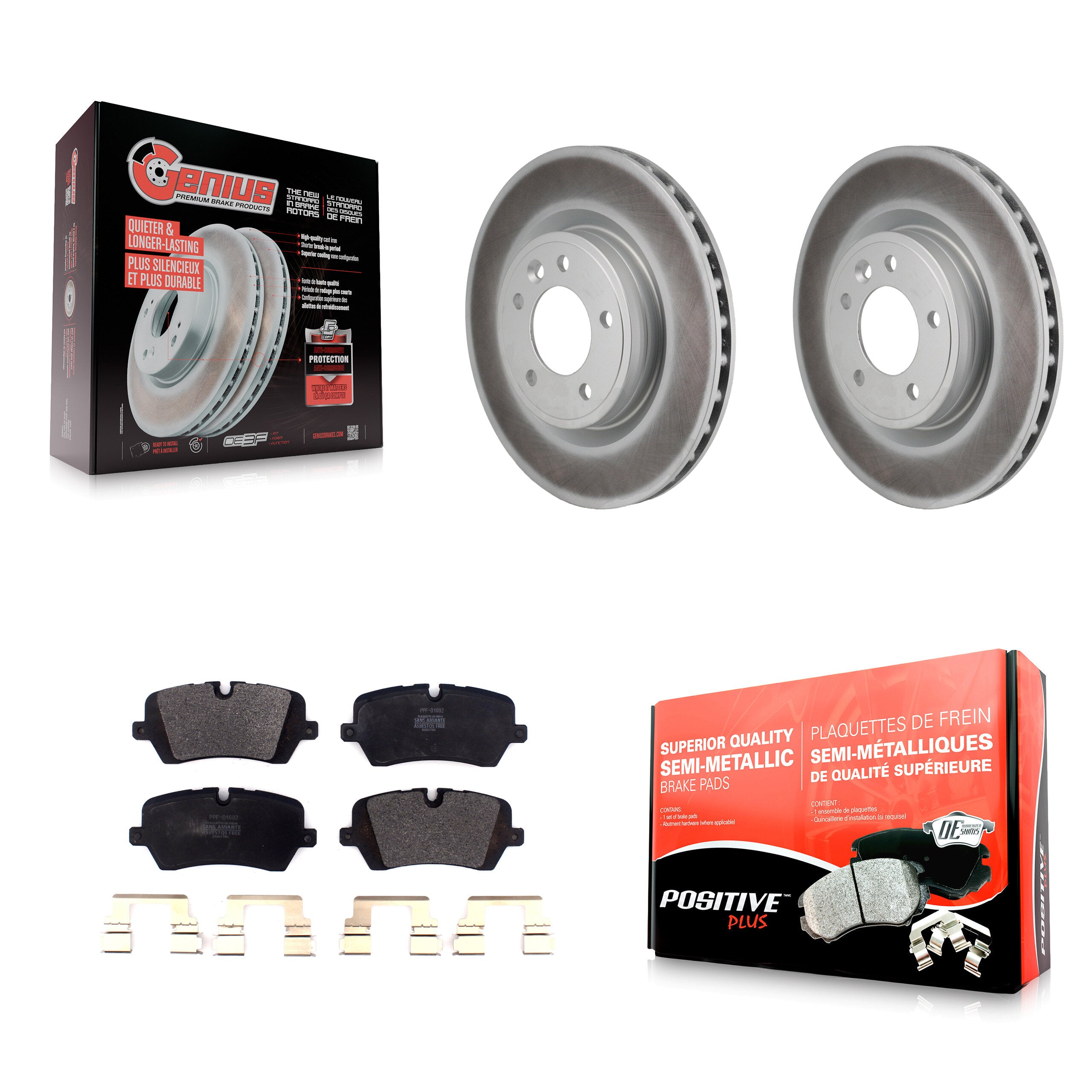 Transit Auto KGF-103268 Disc Brake Kit for 2018-2024 Land Rover Discovery, Land Rover Range Rover - Rear