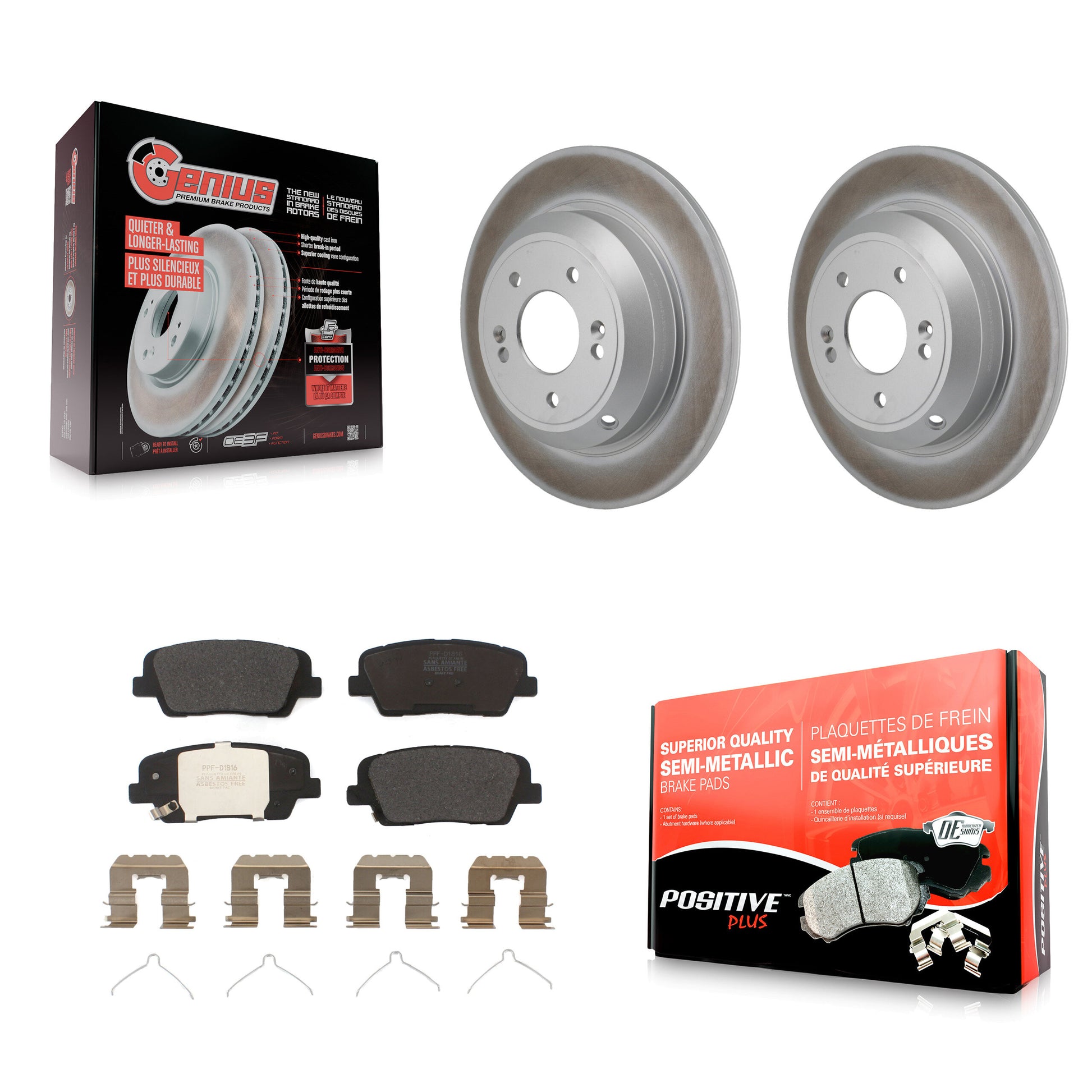 Transit Auto KGF-103274 Disc Brake Kit for 2018-2023 Genesis G70, Kia Stinger - Rear