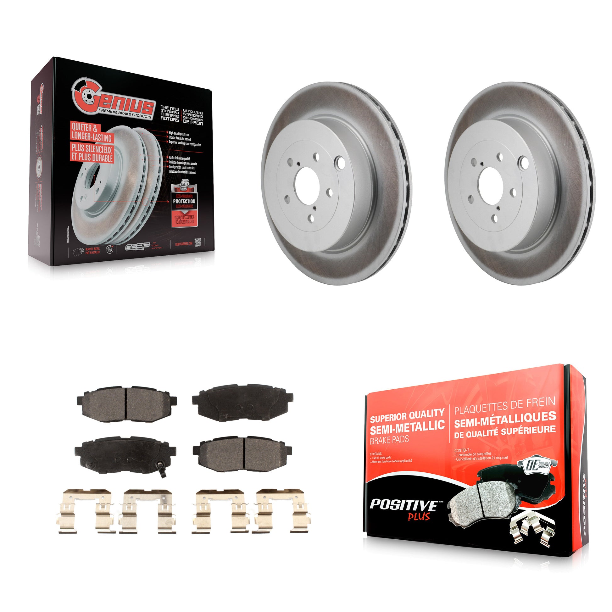 Transit Auto KGF-103286 Disc Brake Kit for 2017-2019 Toyota 86, Subaru BRZ - Rear
