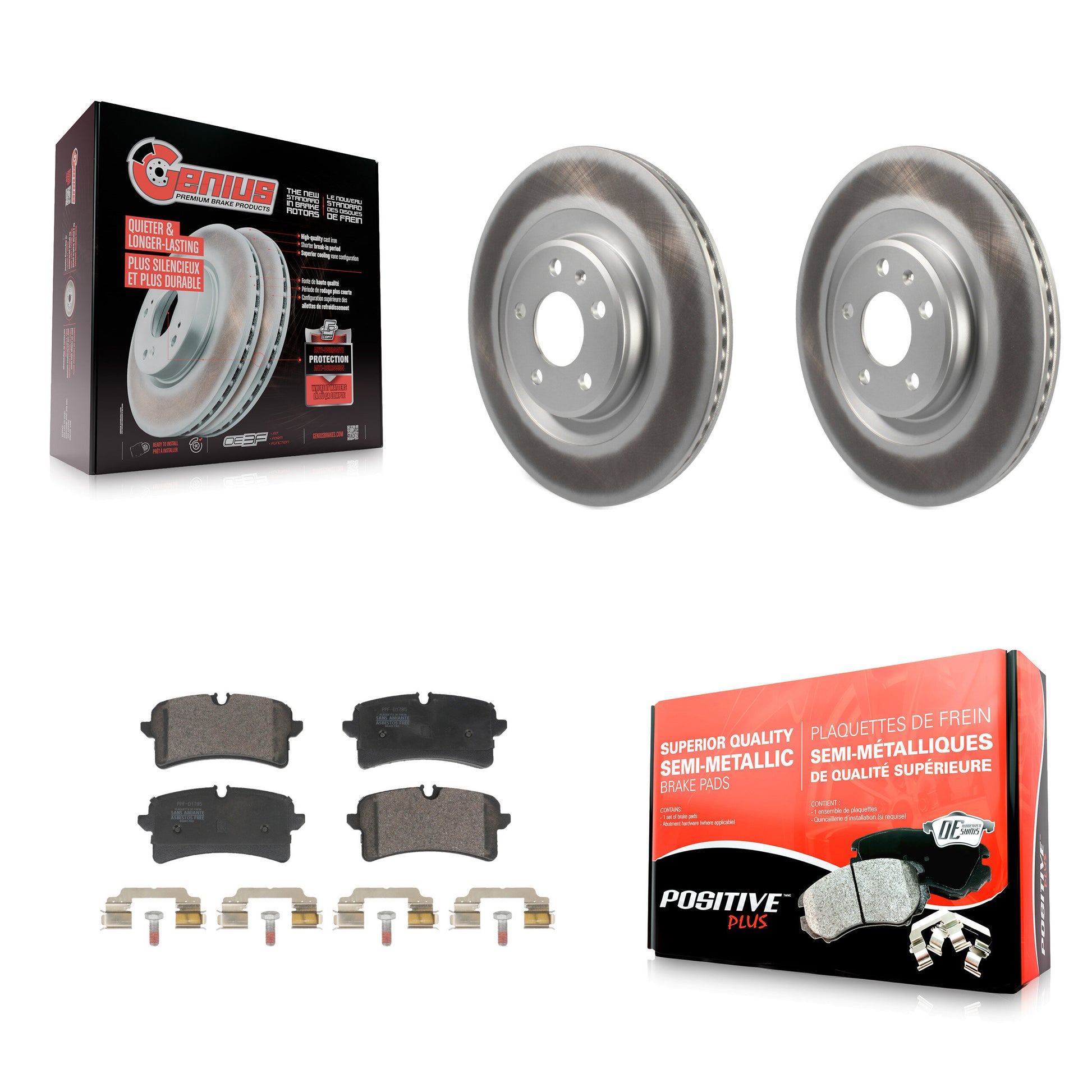 Transit Auto KGF-103290 Disc Brake Kit for 2016-2017 Audi A7 Quattro - Rear