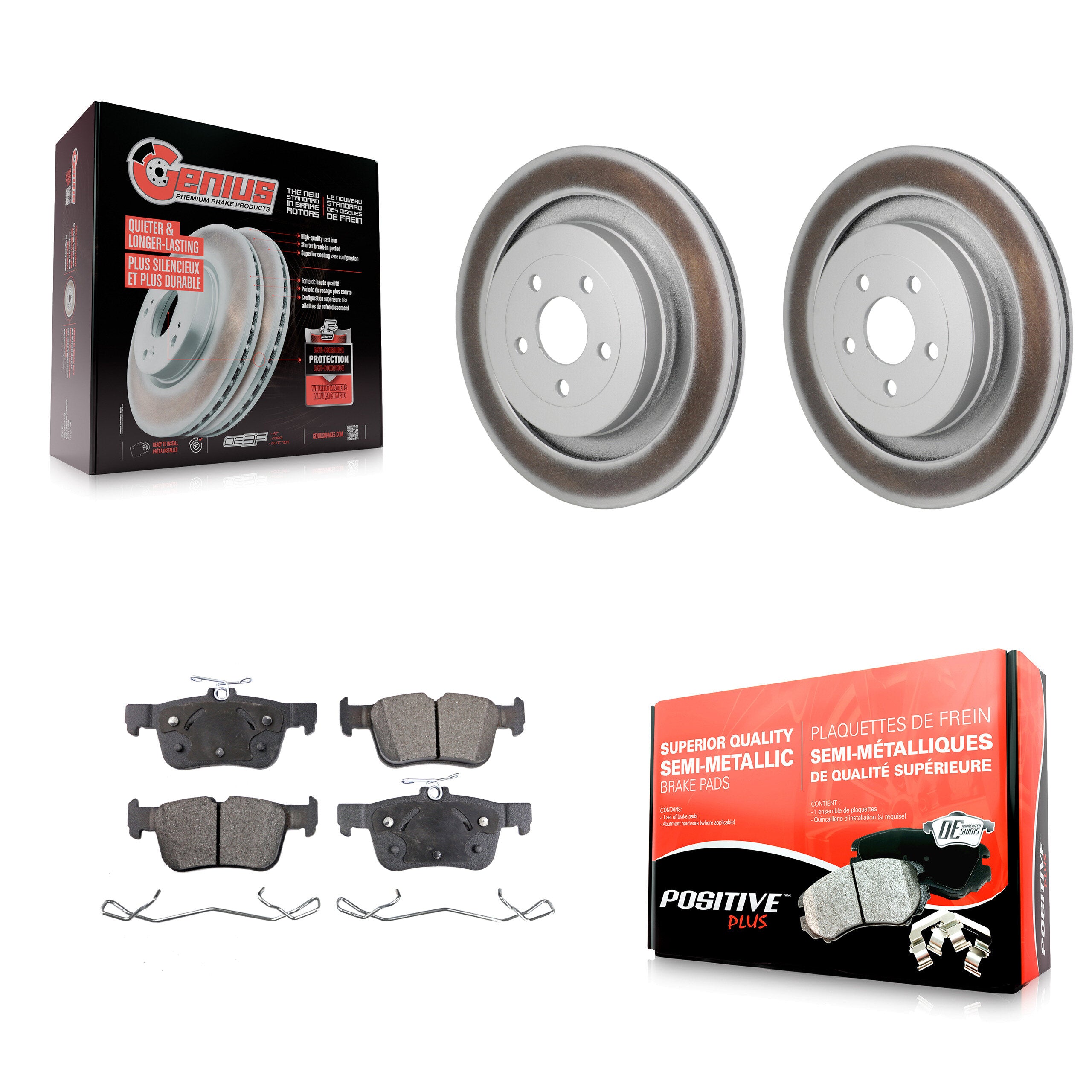 Transit Auto KGF-103294 Disc Brake Kit for 2019-2023 Ford Edge, Lincoln Nautilus - Rear