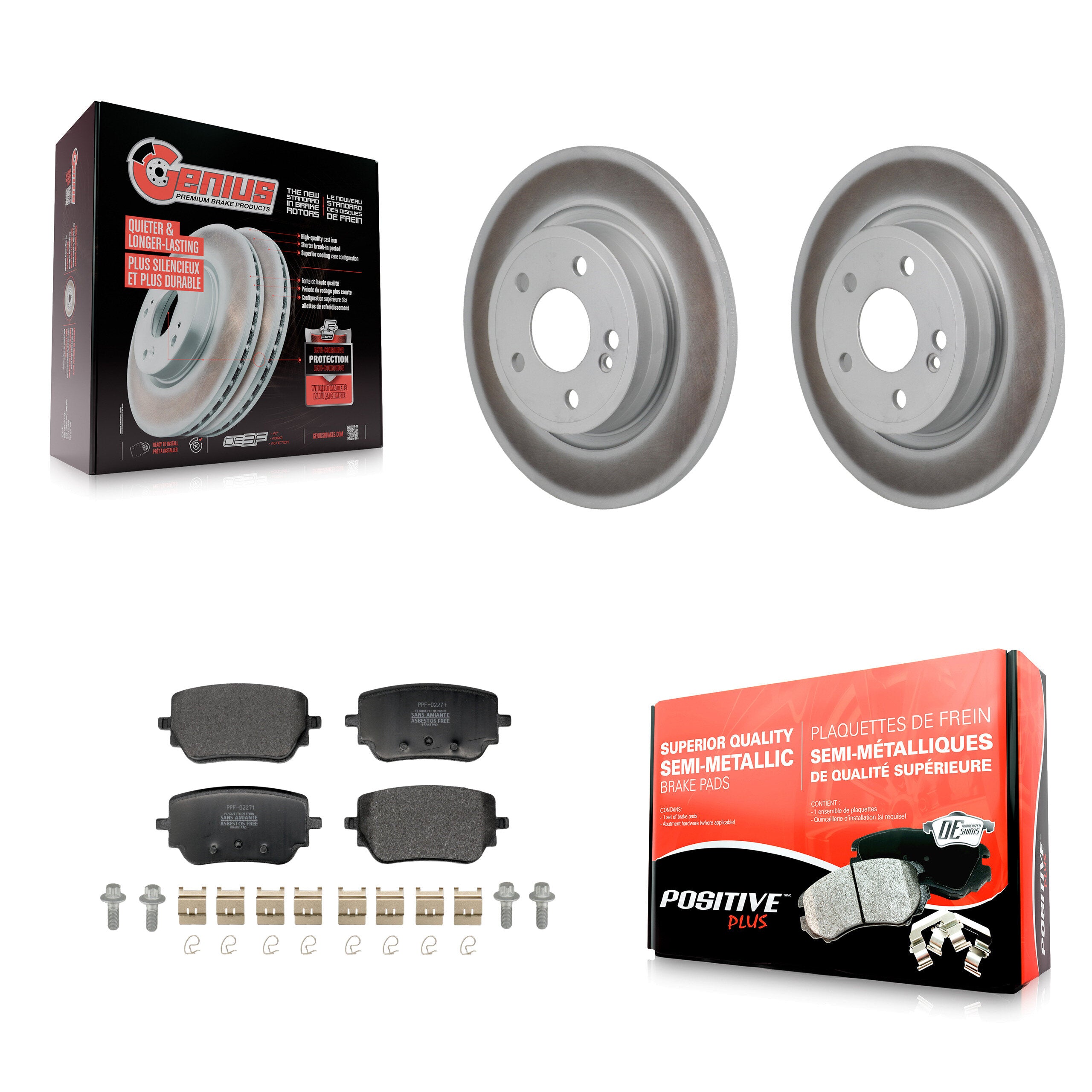 Transit Auto KGF-103298 Disc Brake Kit for 2019-2022 Mercedes-Benz A220 - Rear
