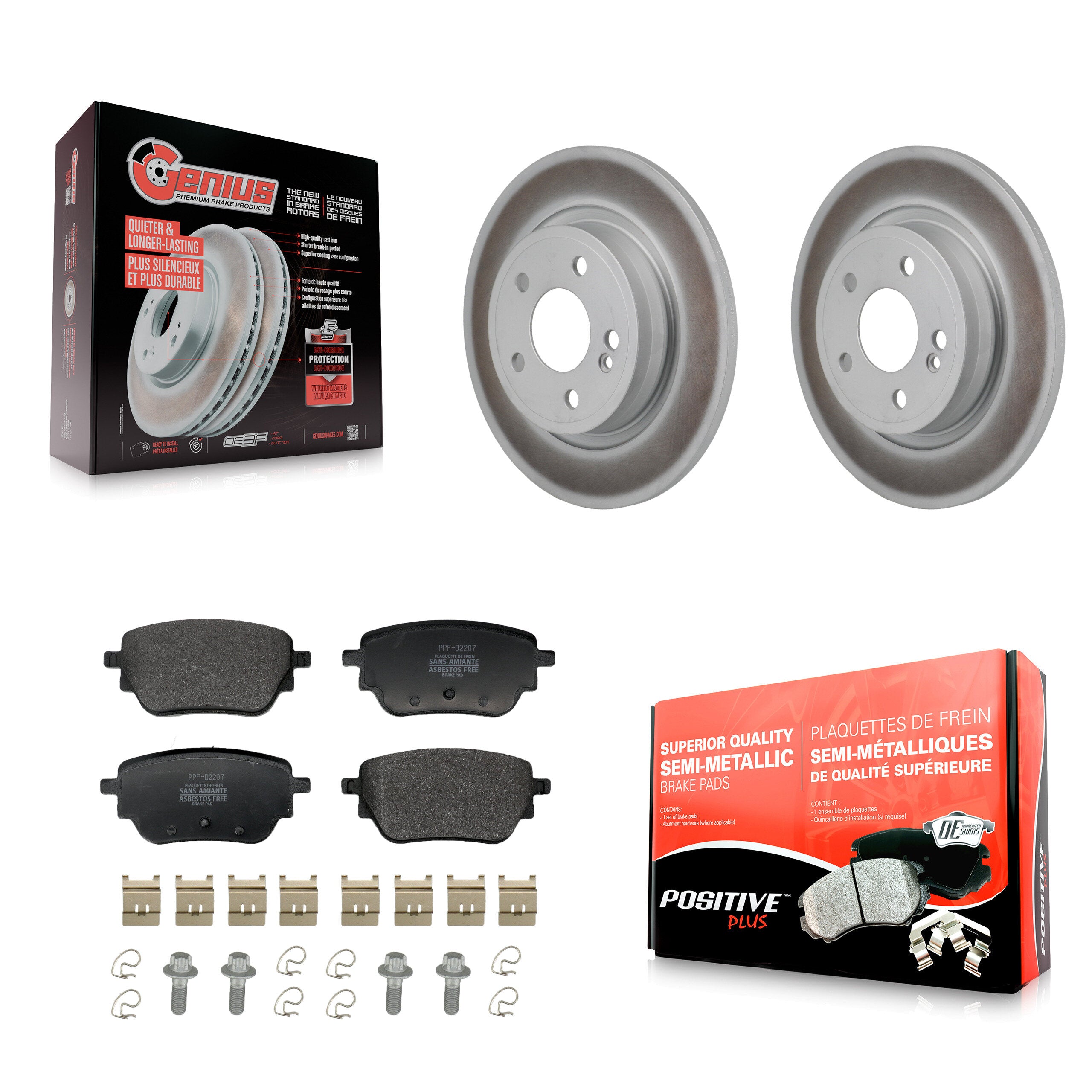 Transit Auto KGF-103299 Disc Brake Kit for 2019-2023 Mercedes-Benz CLA250, Mercedes-Benz A220 - Rear