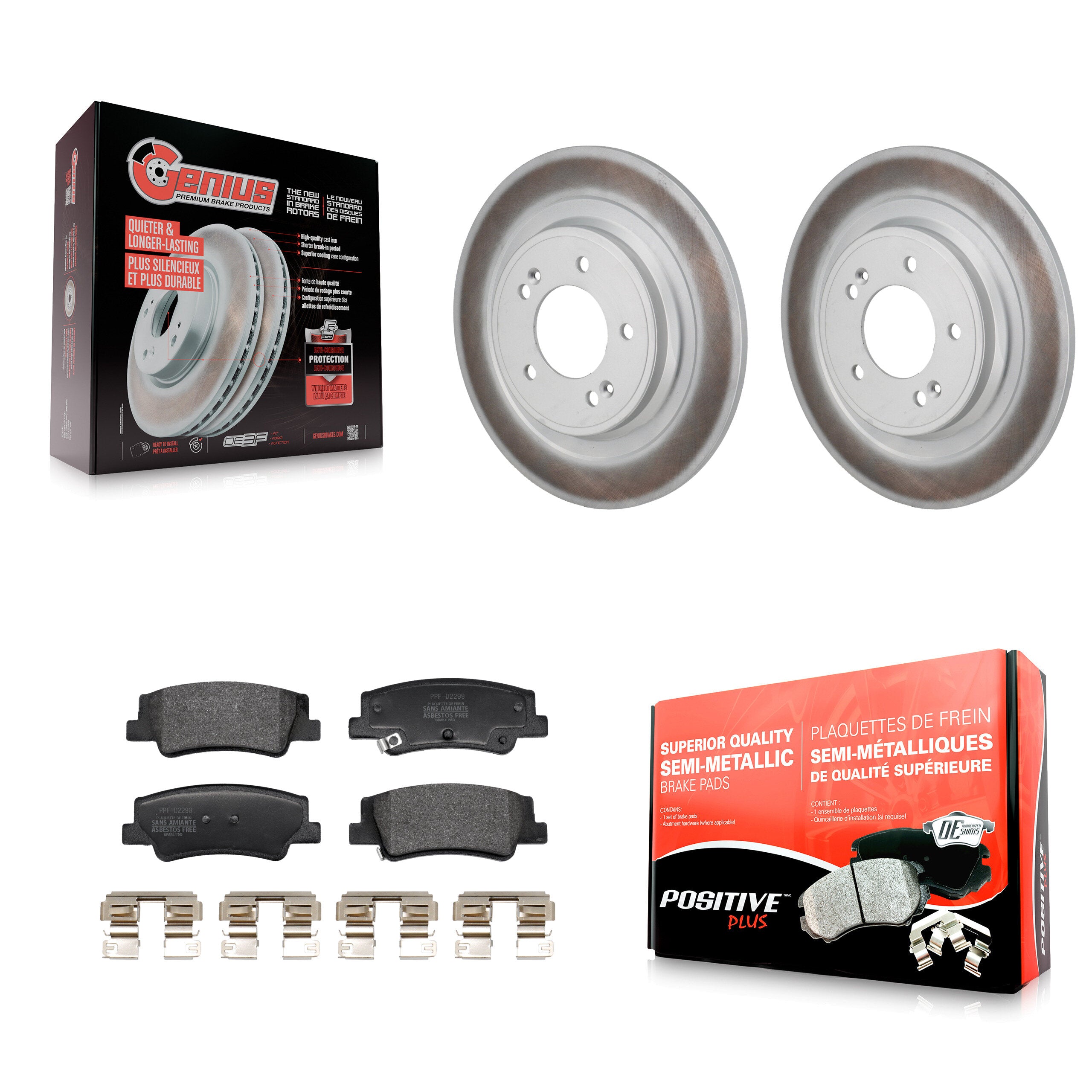 Transit Auto KGF-103306 Disc Brake Kit for 2022-2024 Kia Sportage, Hyundai Tucson - Rear