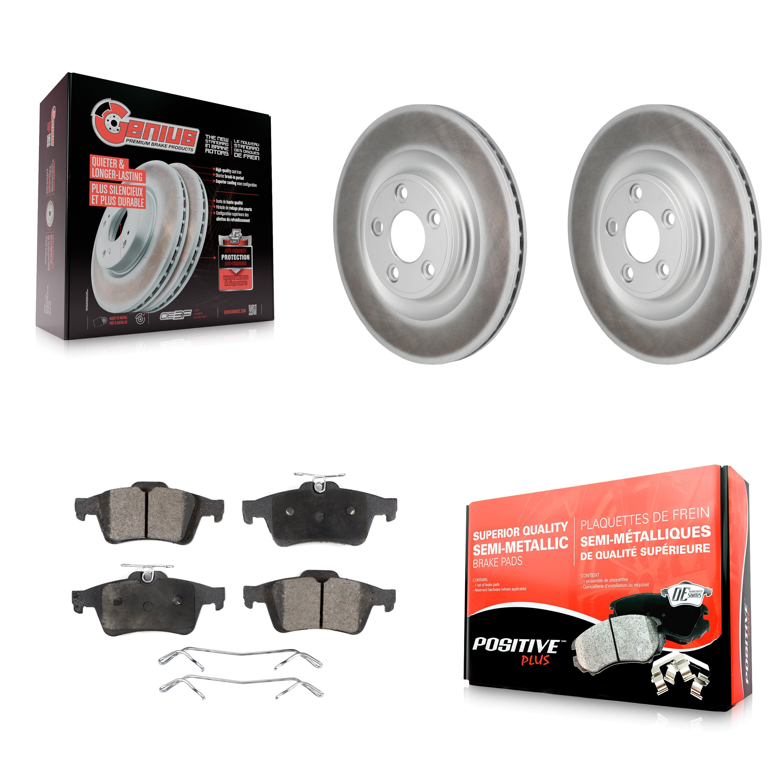 Transit Auto KGF-103310 Disc Brake Kit for 2016 Jaguar XJ - Rear