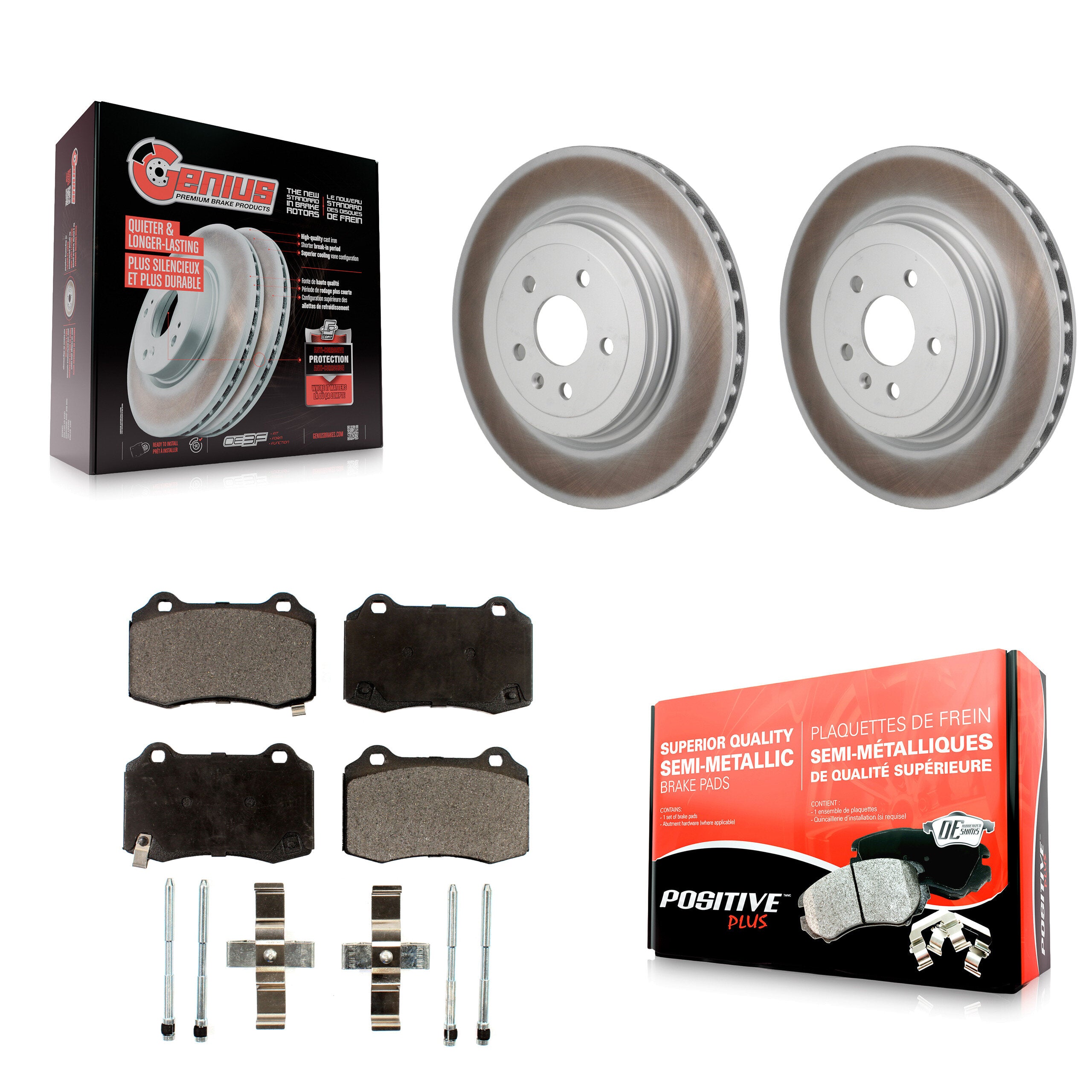 Transit Auto KGF-103312 Disc Brake Kit for 2012-2016 Tesla S - Rear