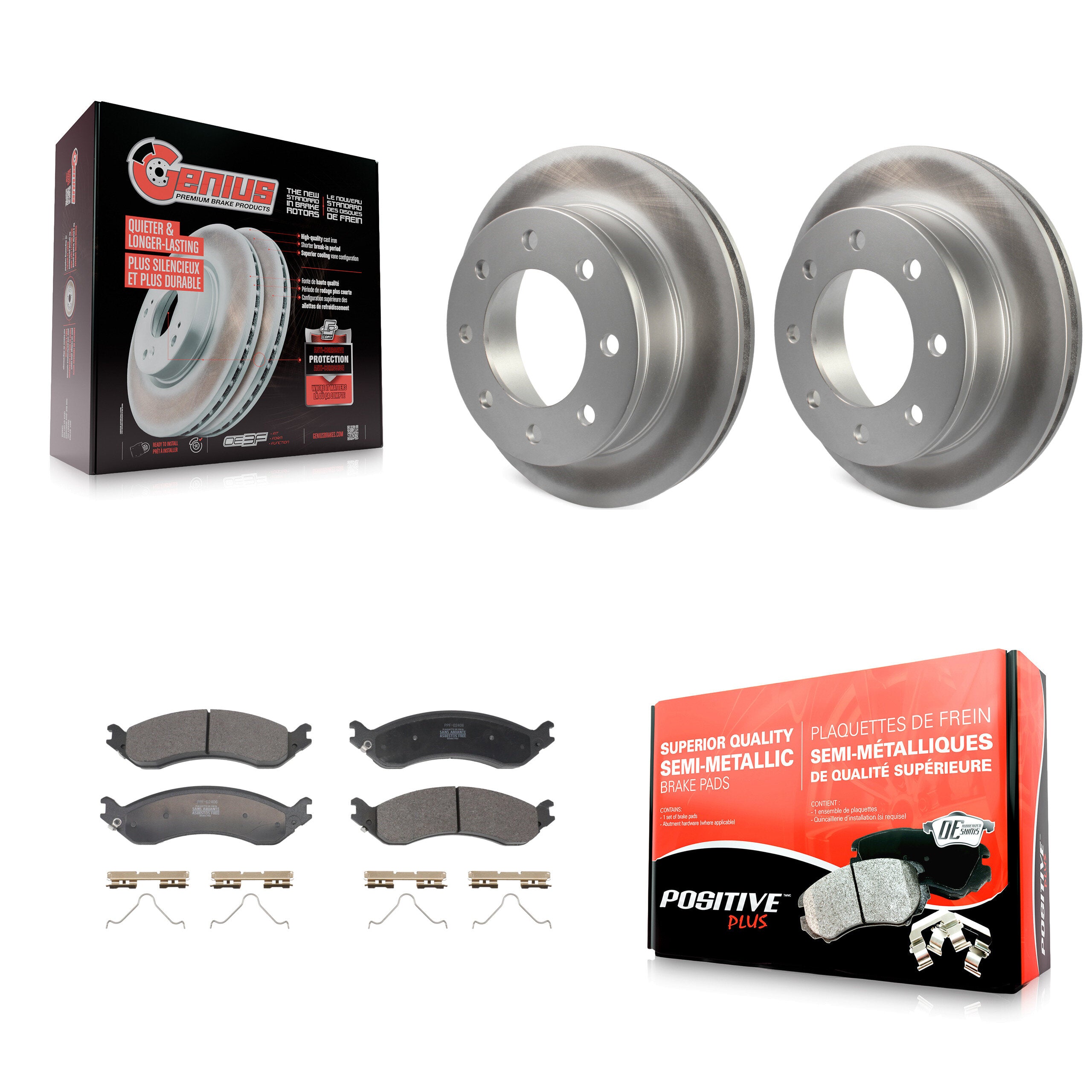 Transit Auto KGF-103316 Disc Brake Kit for 2021-2024 Chevrolet Express 2500, Chevrolet Express 3500 and More - Rear
