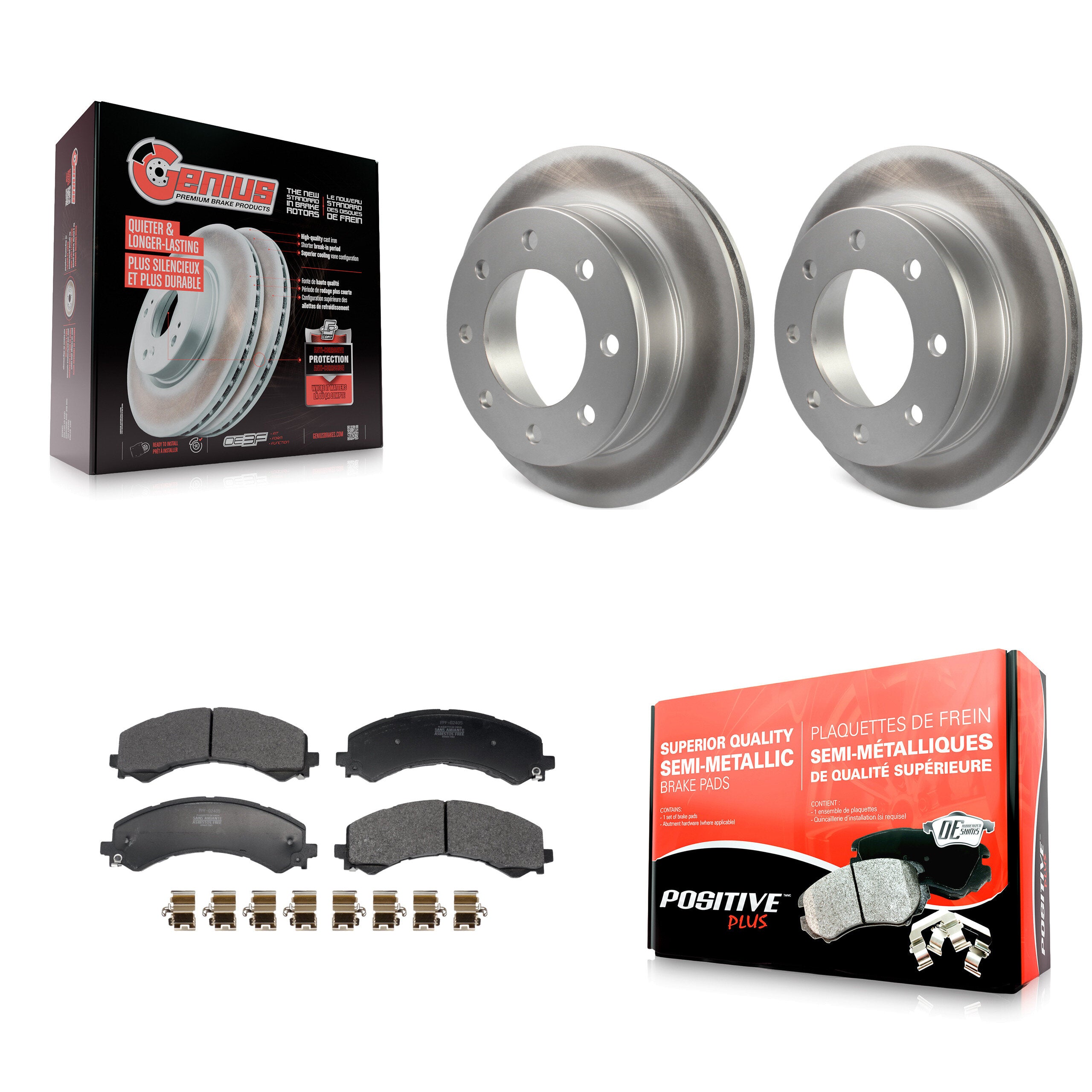 Transit Auto KGF-103317 Disc Brake Kit for 2021-2024 Chevrolet Express 2500, GMC Savana 2500 - Rear