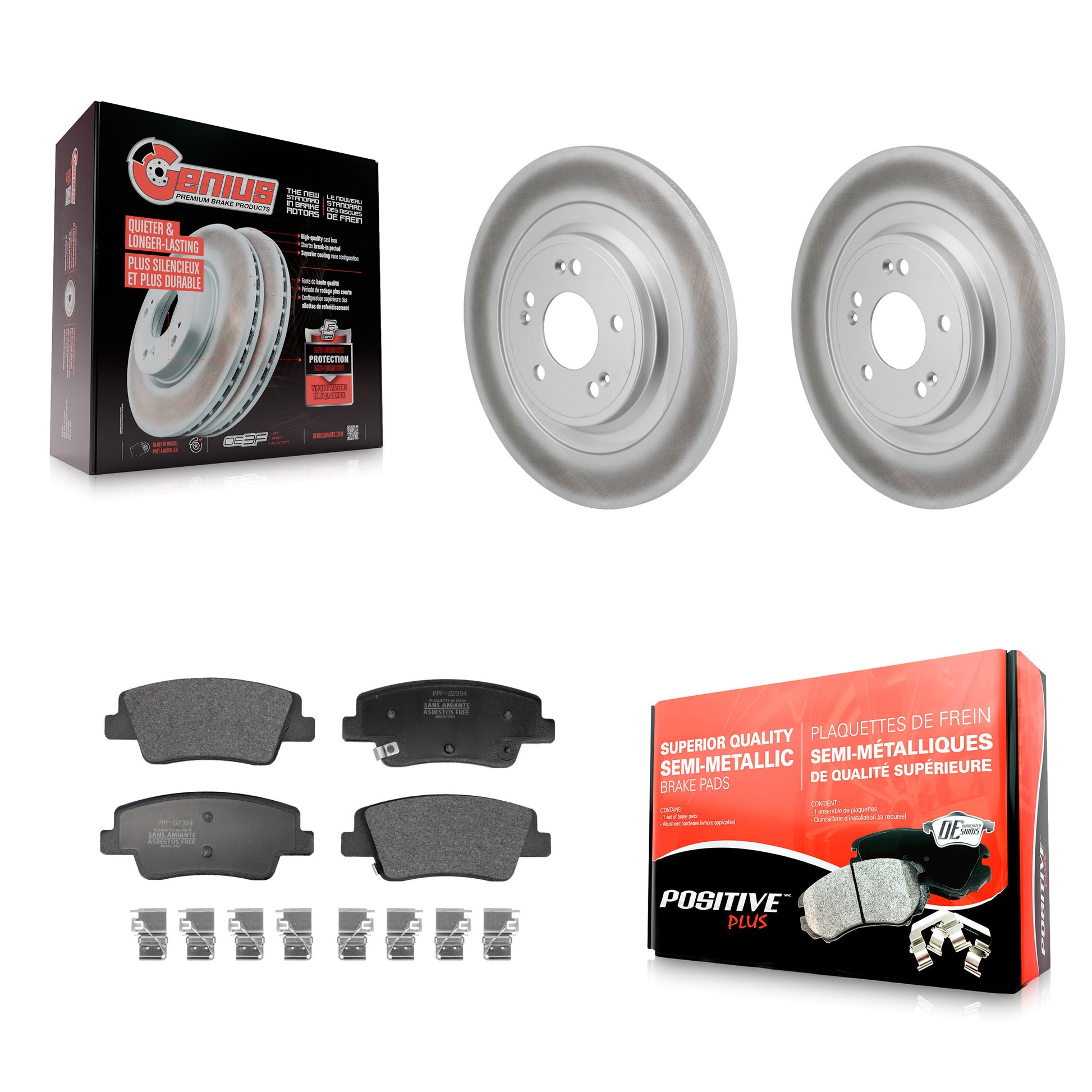 Transit Auto KGF-103318 Disc Brake Kit for 2021-2023 Genesis GV60, Hyundai Ioniq 6 and More - Rear