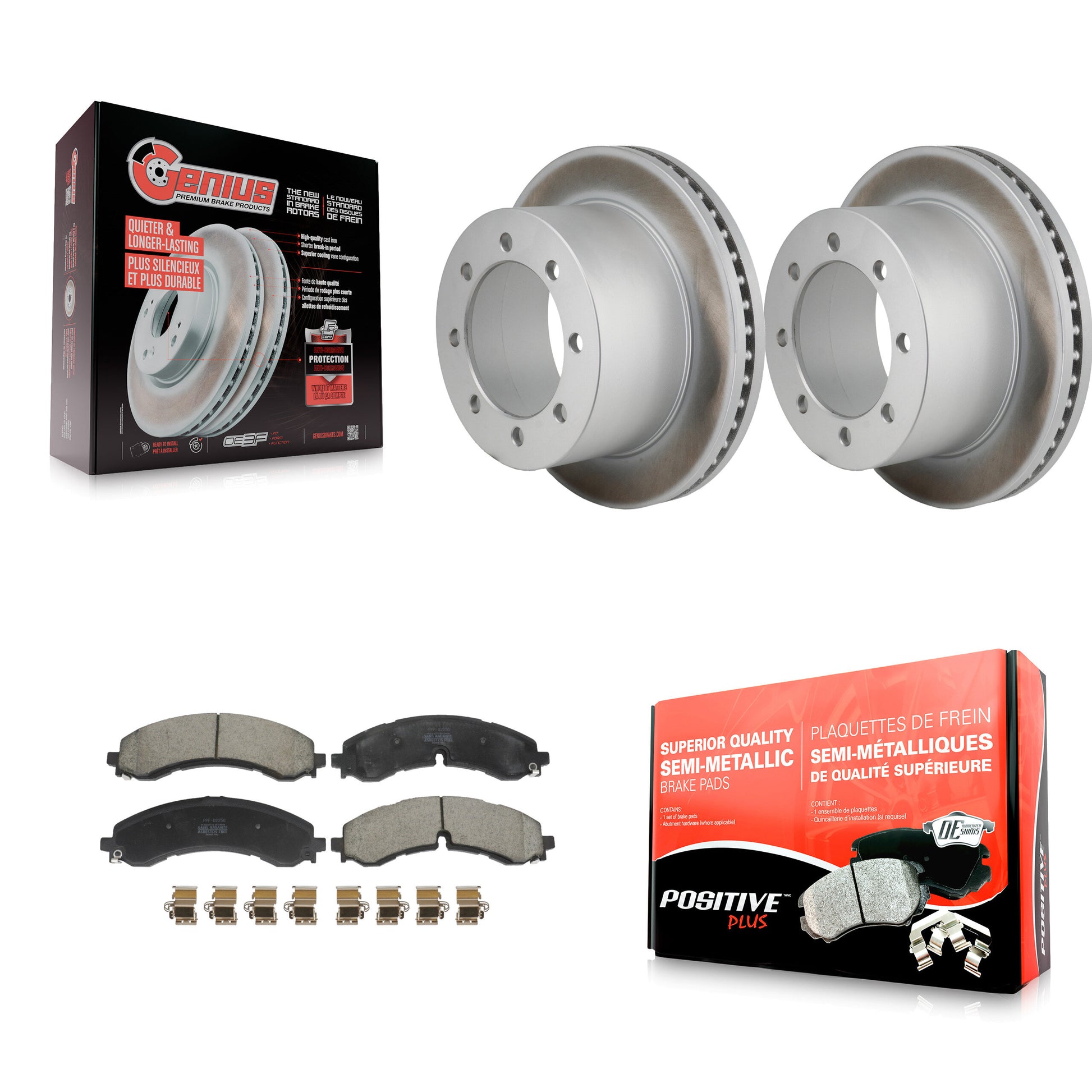Transit Auto KGF-103325 Disc Brake Kit for 2020-2024 Chevrolet Silverado 3500 HD, GMC Sierra 3500 HD - Rear