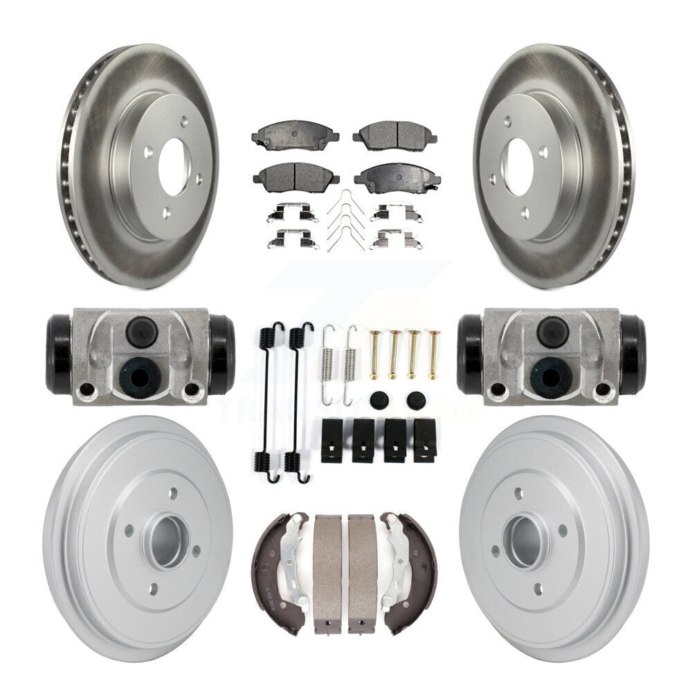 Transit Auto KGF-103347 Disc Brake Kit for 2012-2019 Nissan Micra, Nissan Versa, Nissan Versa Note - Front and Rear