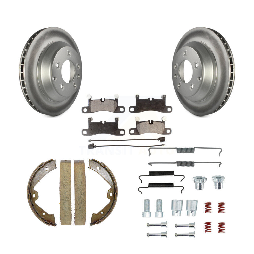 Transit Auto KGF-103711 Disc Brake Kit for 2011-2018 Porsche Cayenne, Volkswagen Touareg - Rear