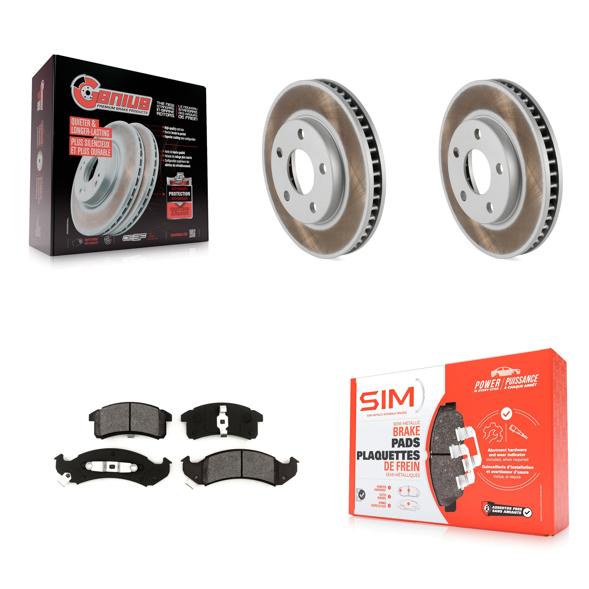 Transit Auto KGS-100006 Disc Brake Kit for 1994-1999 Oldsmobile Regency, Oldsmobile LSS and More - Front