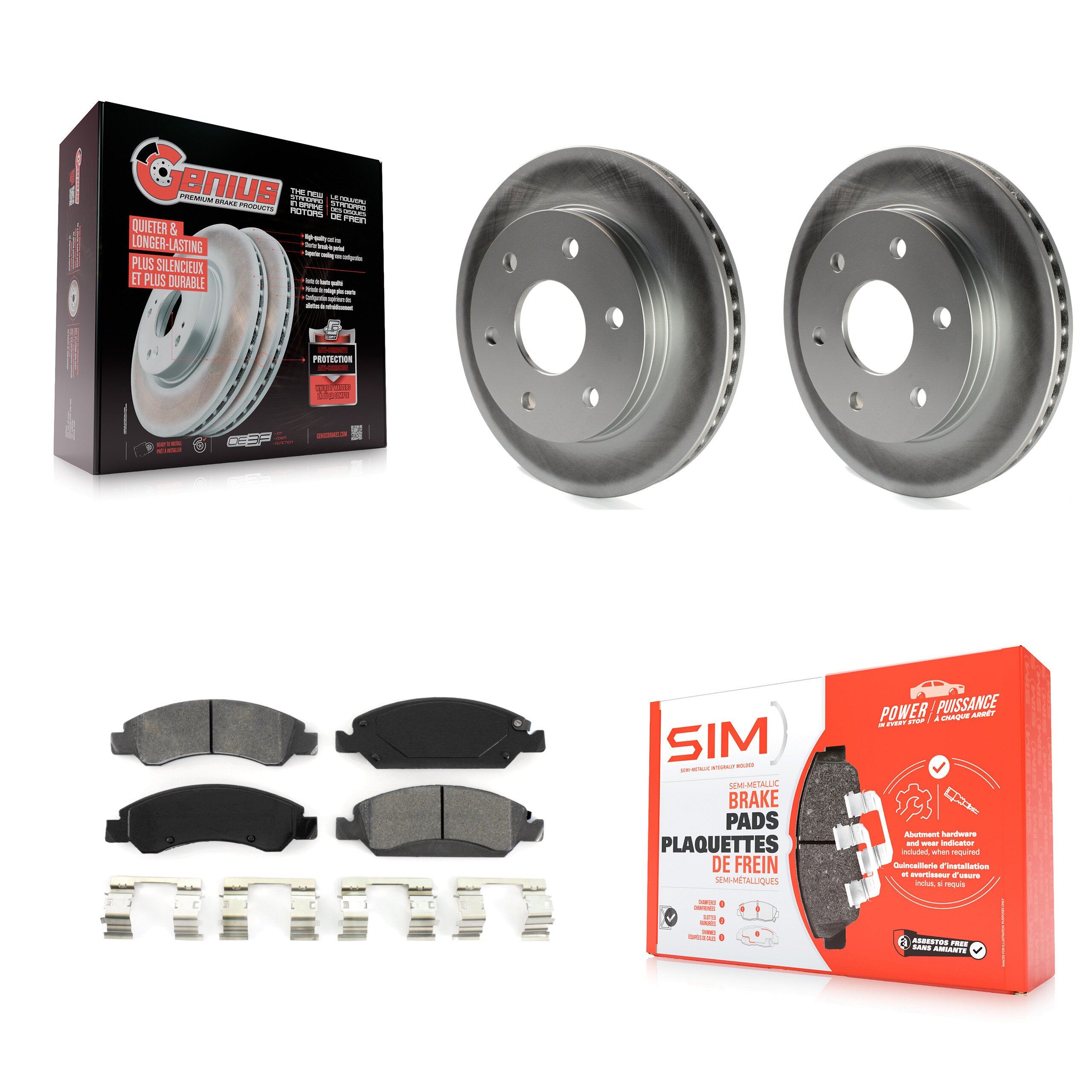Transit Auto KGS-100011 Disc Brake Kit for 2007 GMC Sierra 1500 - Front