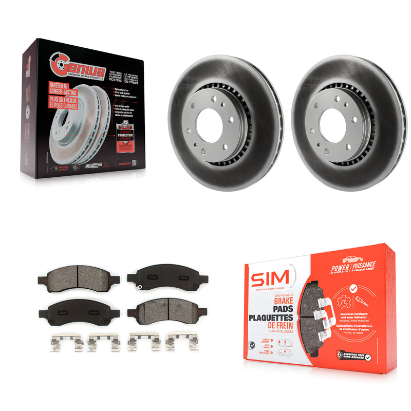 Transit Auto KGS-100019 Disc Brake Kit for 2006-2009 GMC Envoy, Saab 9-7x and More - Front