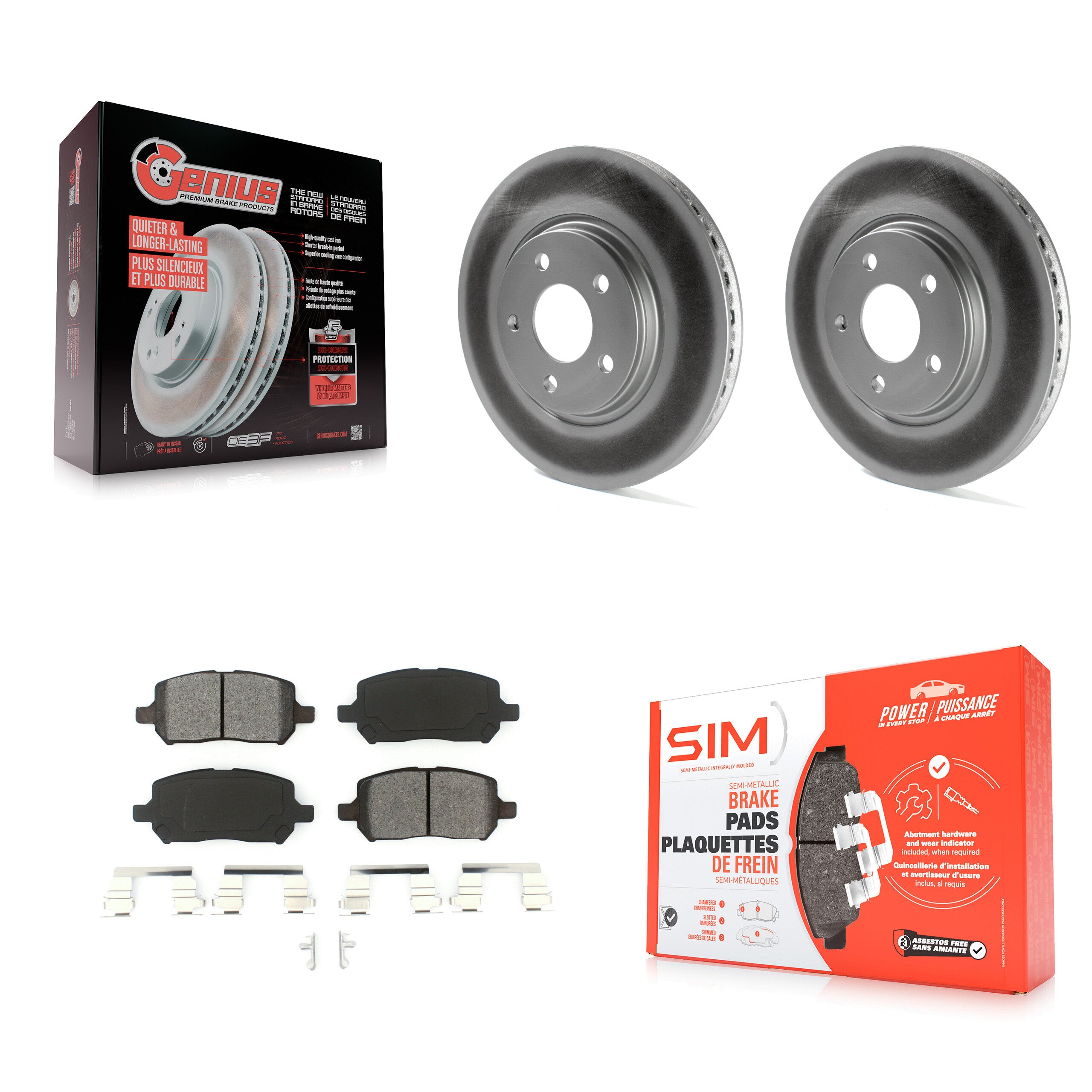 Transit Auto KGS-100027 Disc Brake Kit for 2007-2010 Pontiac G5 - Front