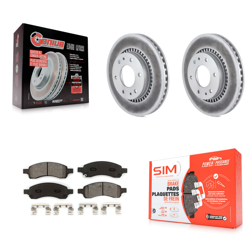 Transit Auto KGS-100040 Disc Brake Kit for 2006-2009 GMC Envoy, Isuzu Ascender and More - Front