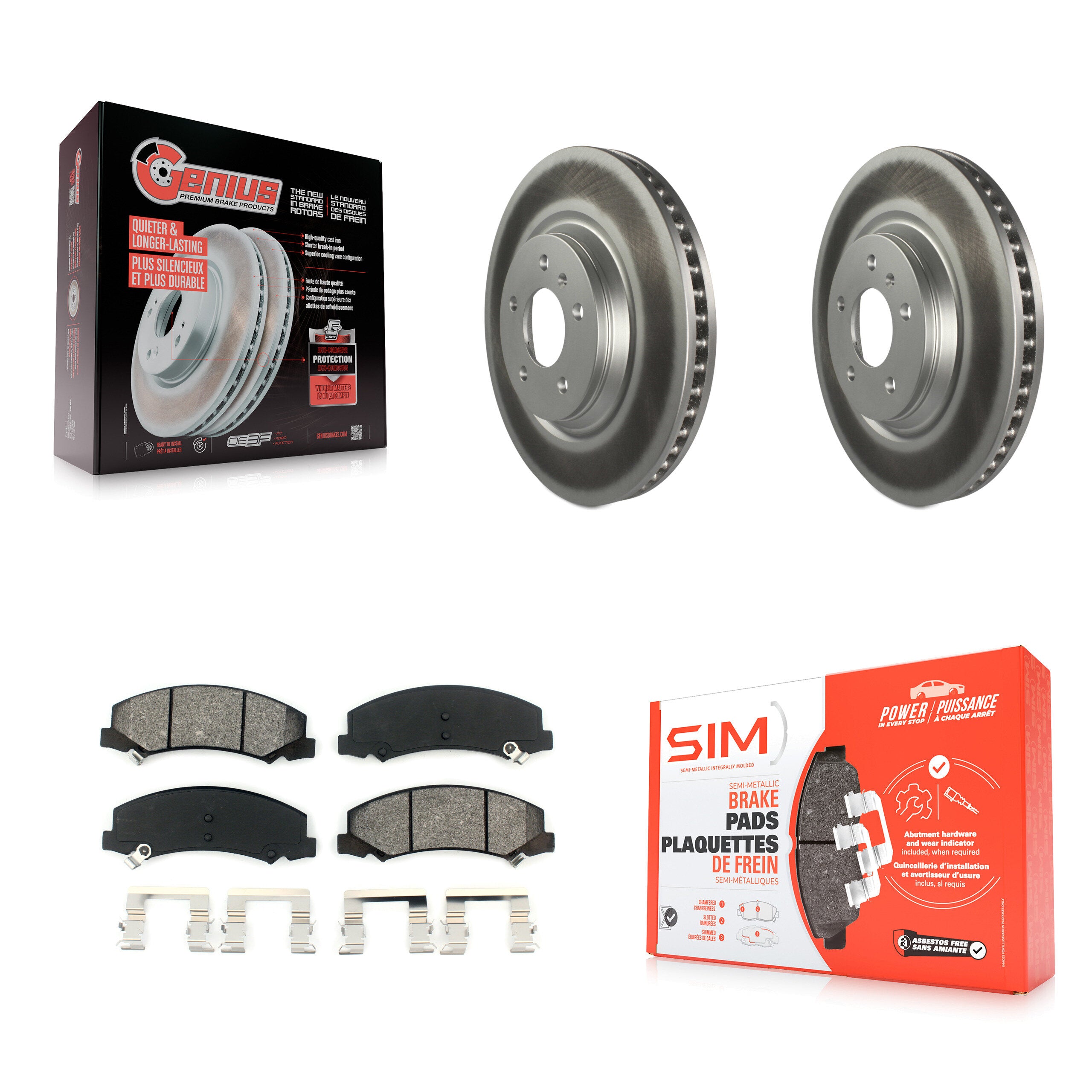 Transit Auto KGS-100043 Disc Brake Kit for 2006-2016 Chevrolet Impala Limited, Chevrolet Impala and More - Front
