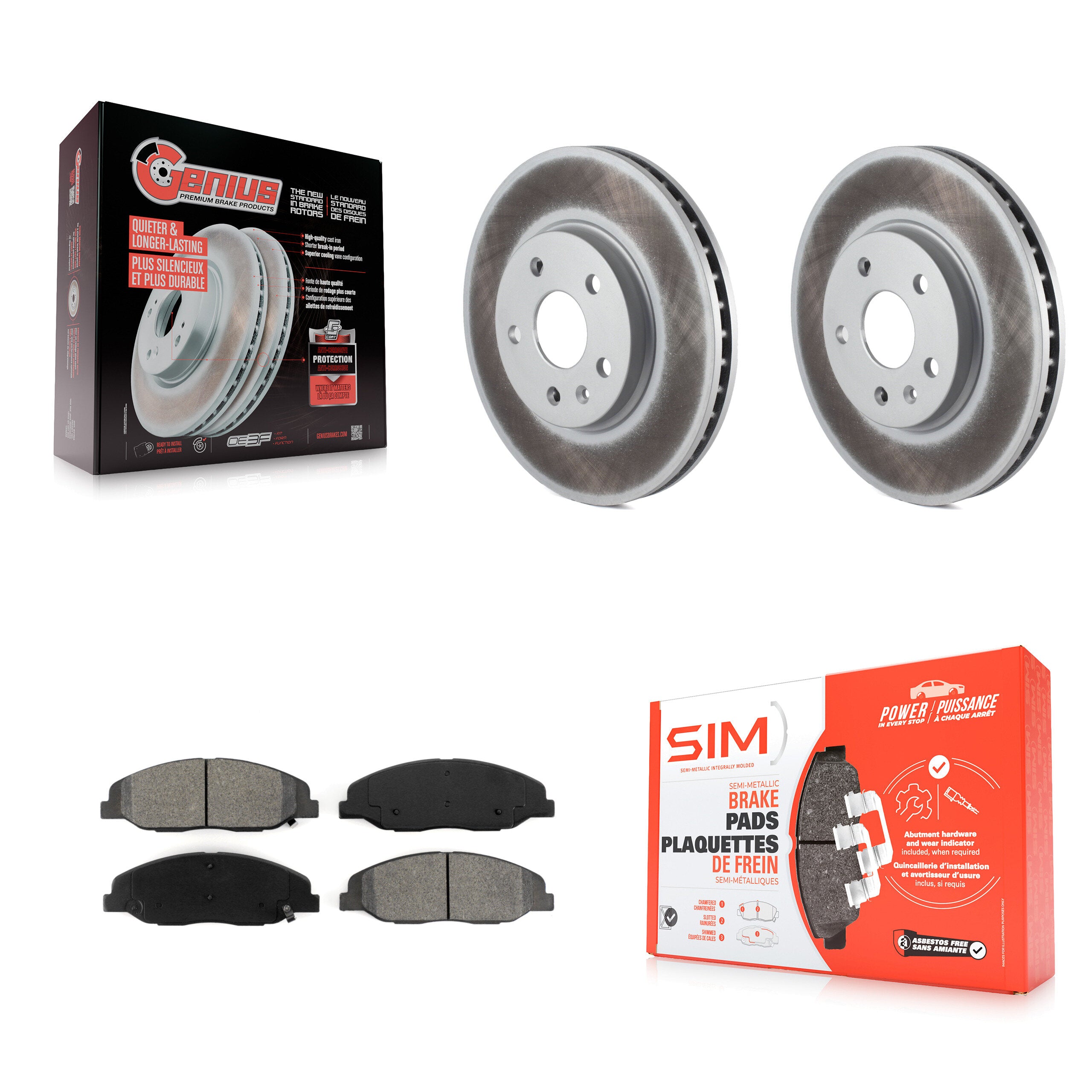 Transit Auto KGS-100050 Disc Brake Kit for 2008-2014 Cadillac CTS - Front