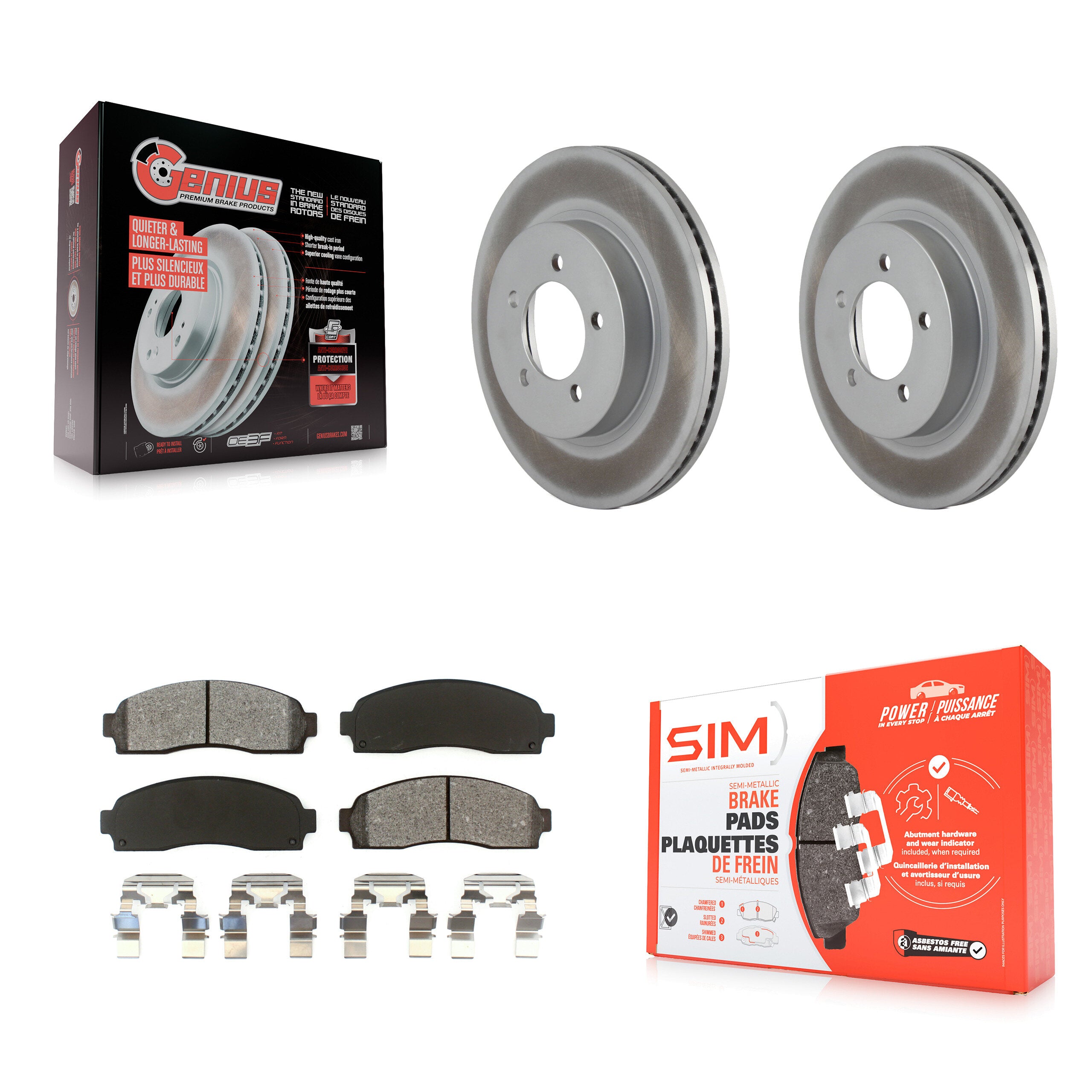 Transit Auto KGS-100081 Disc Brake Kit for 2002-2005 Ford Explorer, Mercury Mountaineer - Front