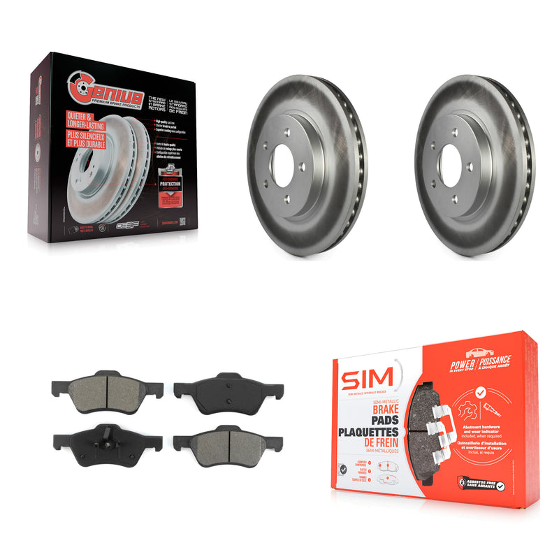 Transit Auto KGS-100091 Disc Brake Kit for 2010-2012 Ford Escape, Mercury Mariner - Front