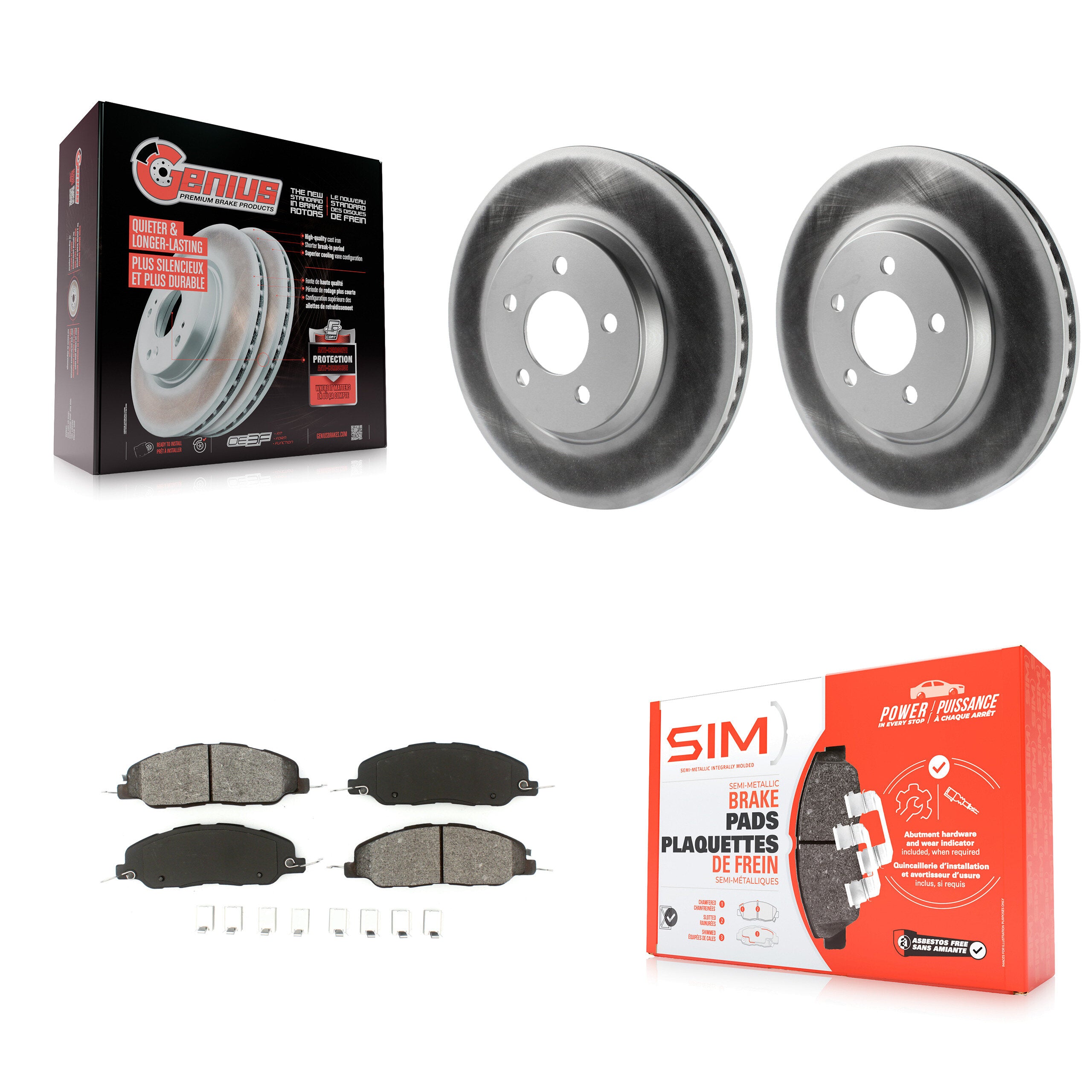 Transit Auto KGS-100100 Disc Brake Kit for 2005-2014 Ford Mustang - Front
