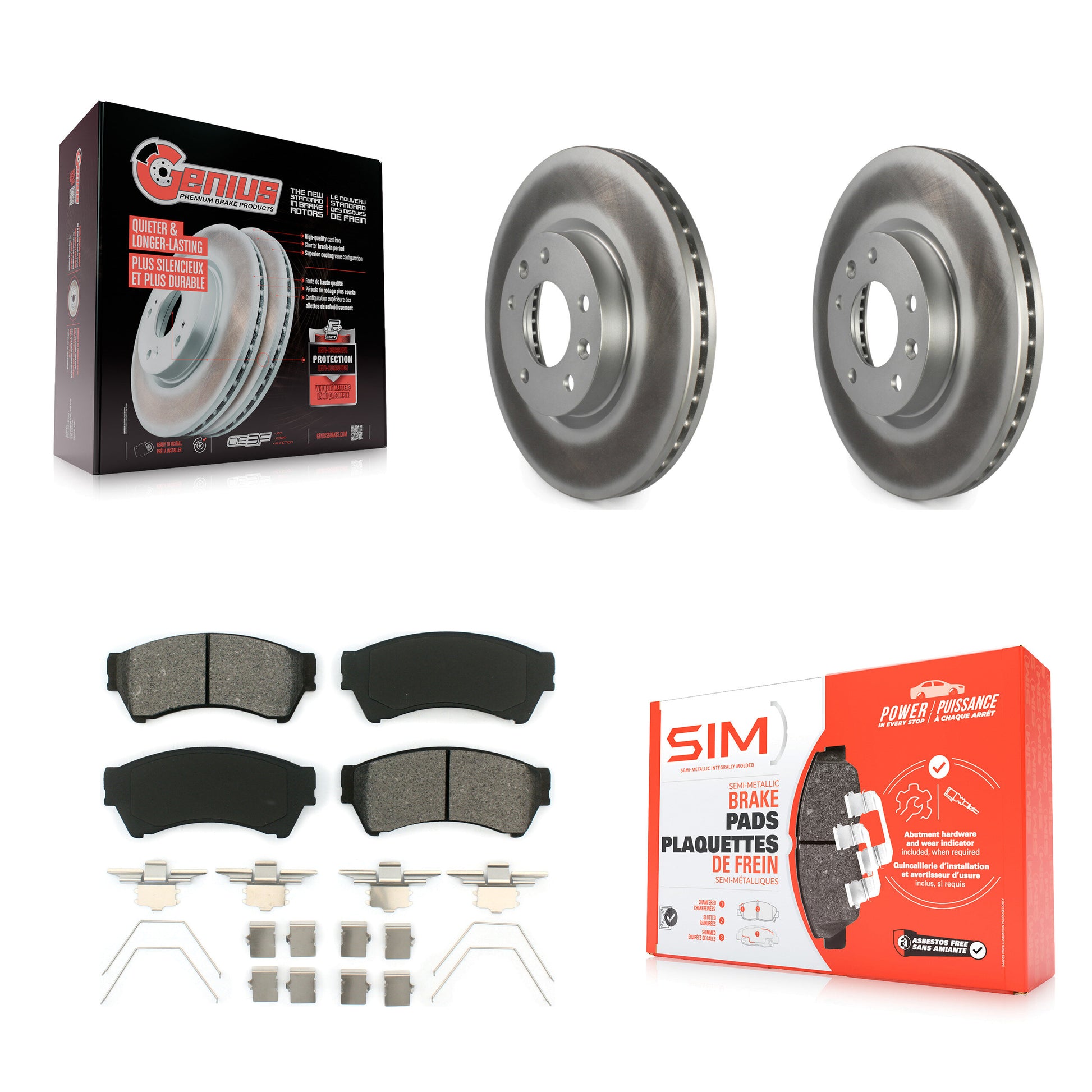 Transit Auto KGS-100101 Disc Brake Kit for 2006-2013 Mazda 6, Lincoln MKZ and More - Front
