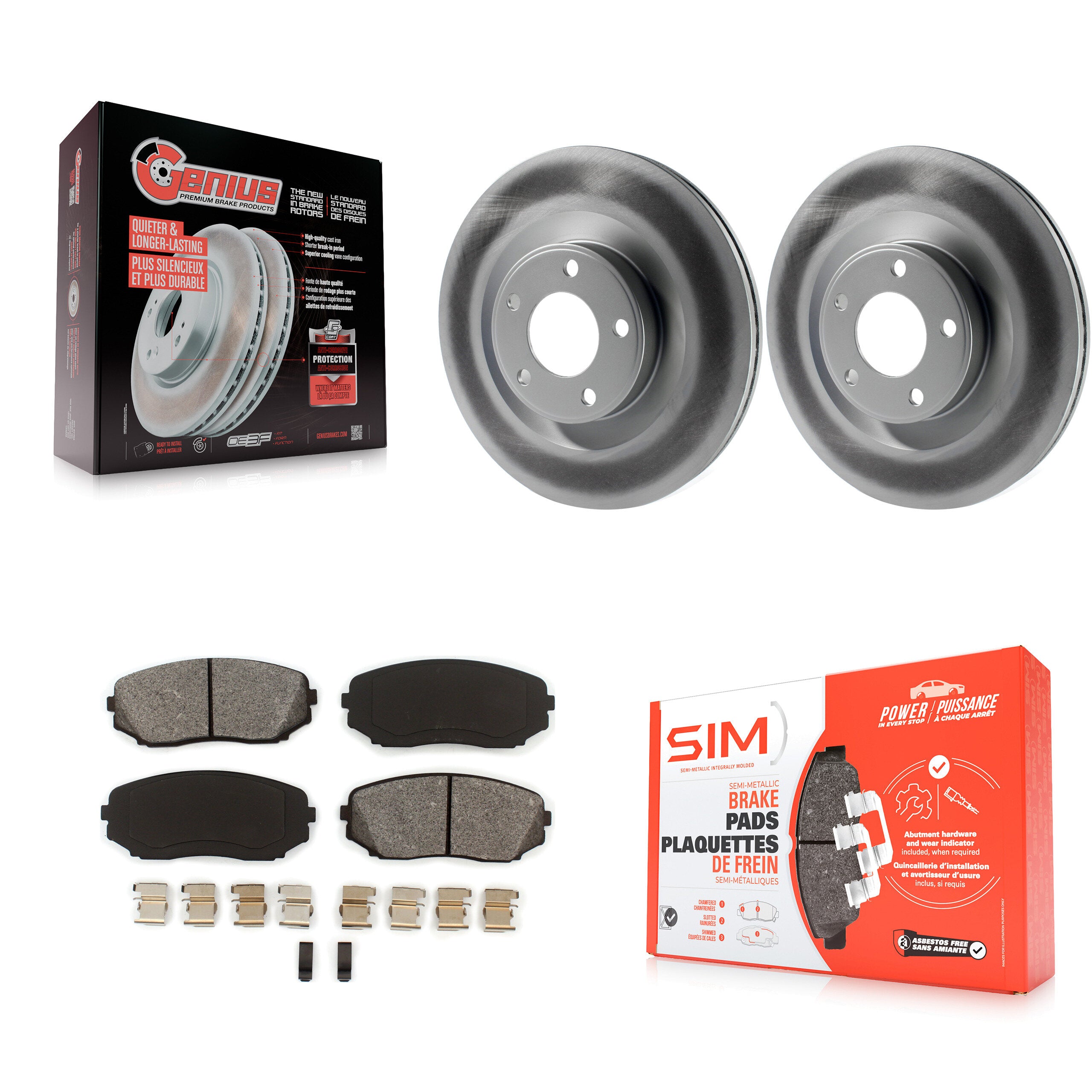 Transit Auto KGS-100106 Disc Brake Kit for 2007-2015 Ford Edge, Lincoln MKX - Front