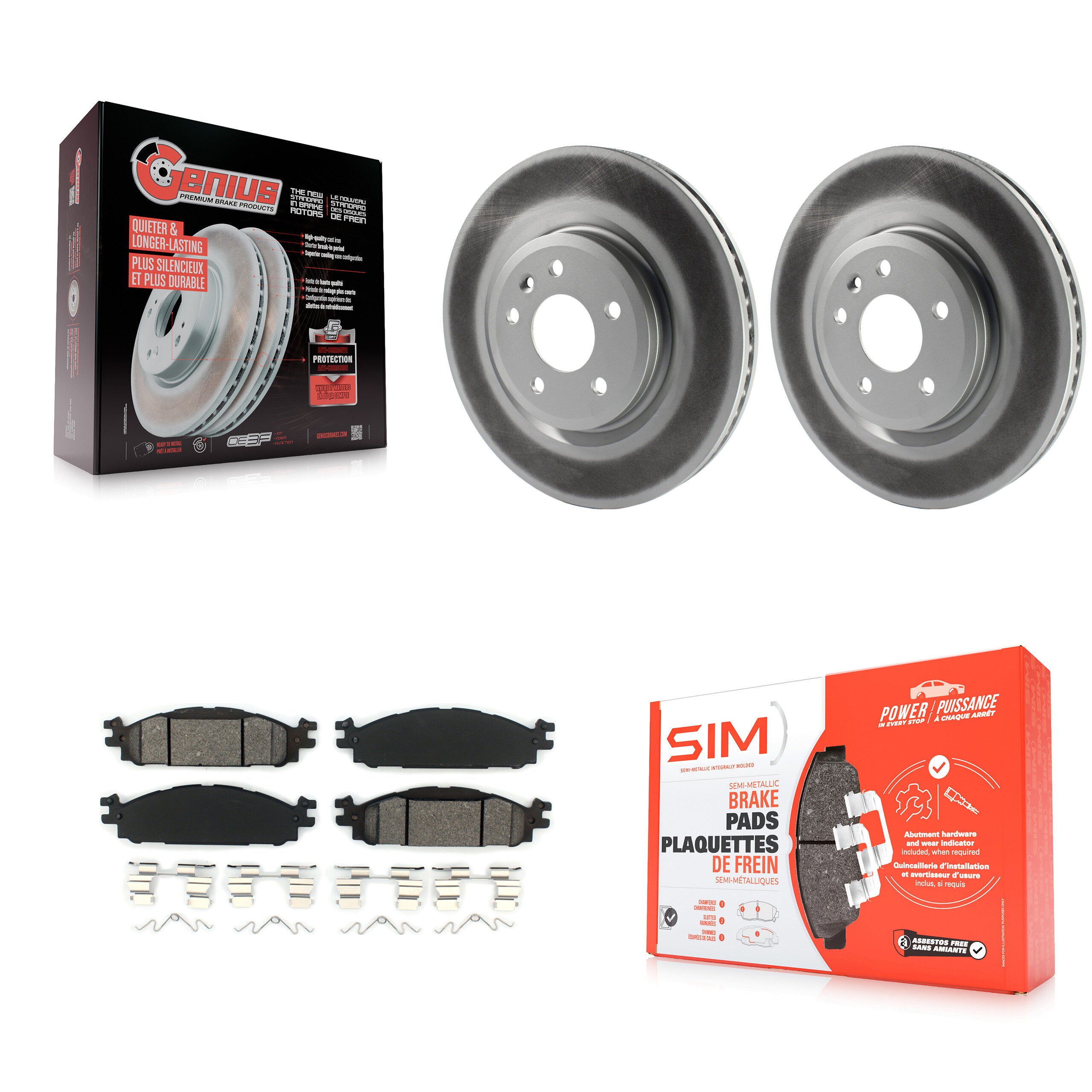 Transit Auto KGS-100114 Disc Brake Kit for 2009-2019 Ford Explorer, Ford Flex and More - Front