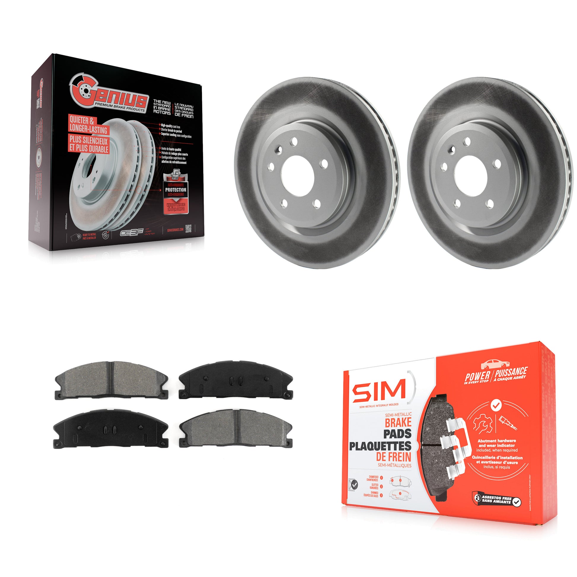 Transit Auto KGS-100115 Disc Brake Kit for 2013 Ford Explorer - Front