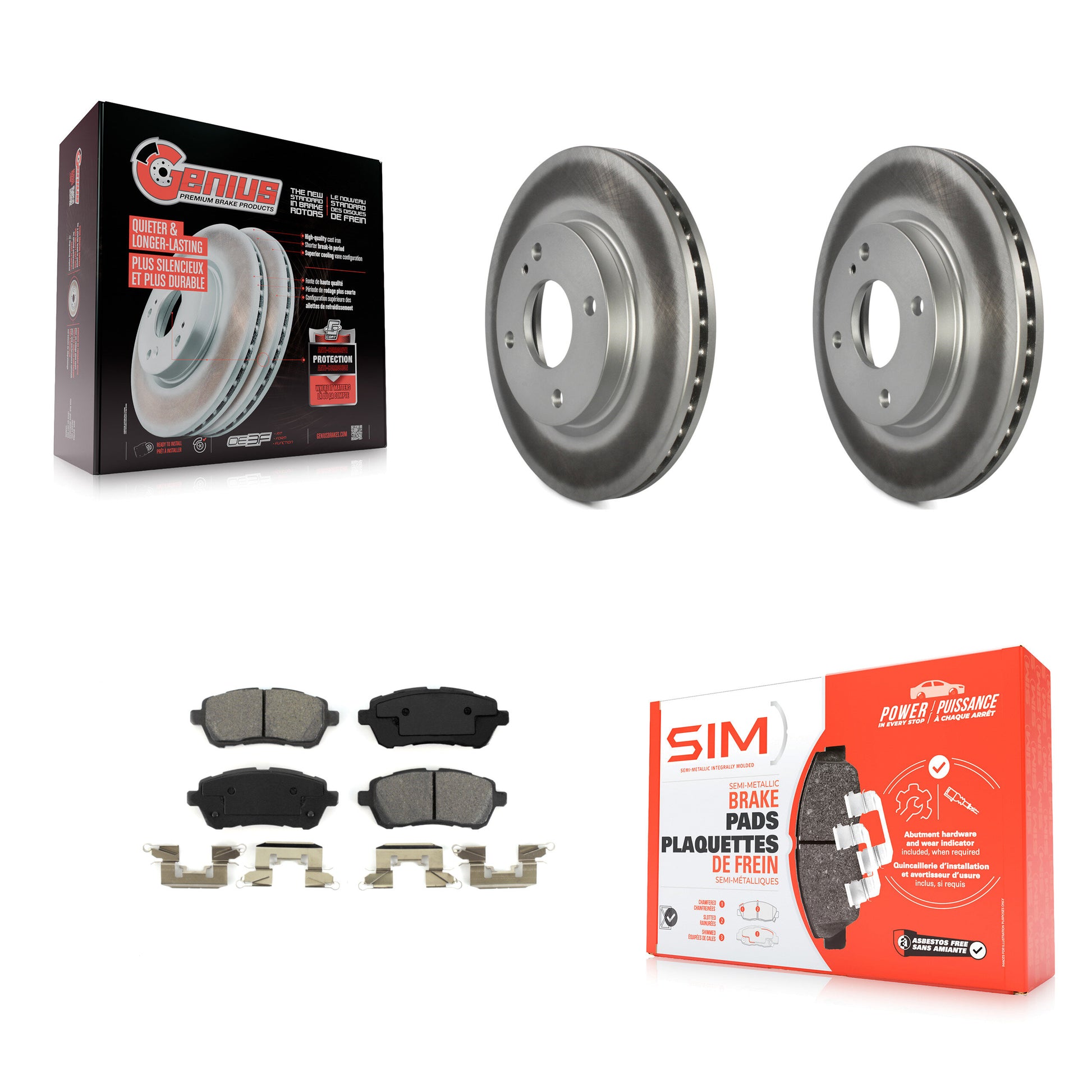 Transit Auto KGS-100119 Disc Brake Kit for 2011-2019 Ford Fiesta - Front