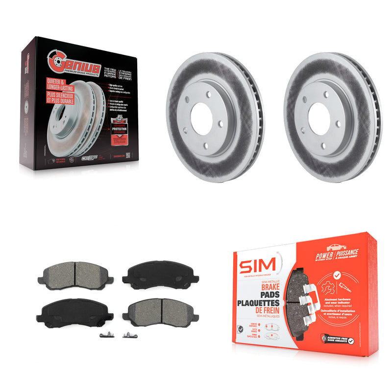Transit Auto KGS-100136 Disc Brake Kit for 2001-2012 Mitsubishi Galant, Mitsubishi Lancer and More - Front