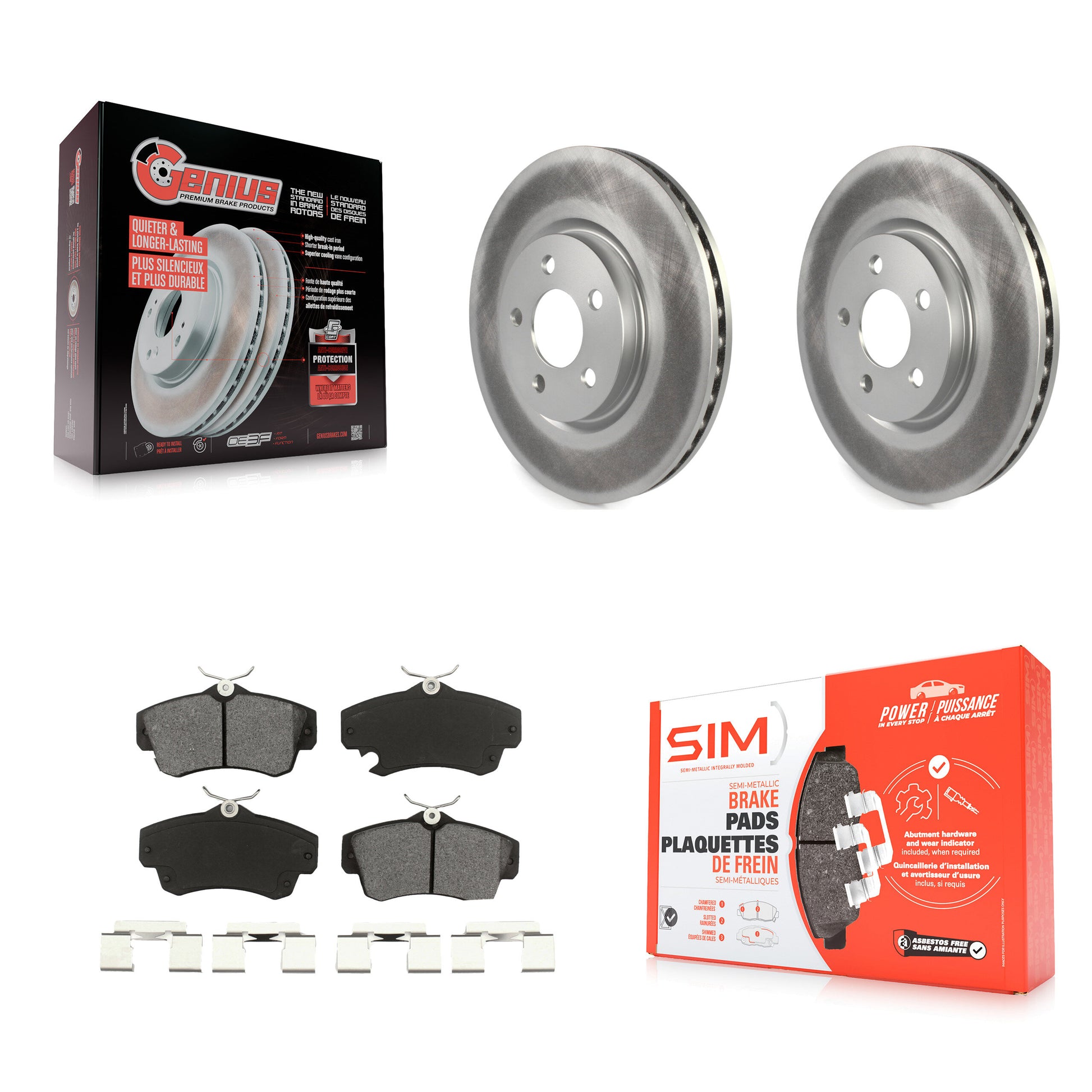 Transit Auto KGS-100139 Disc Brake Kit for 2001-2010 Chrysler PT Cruiser - Front