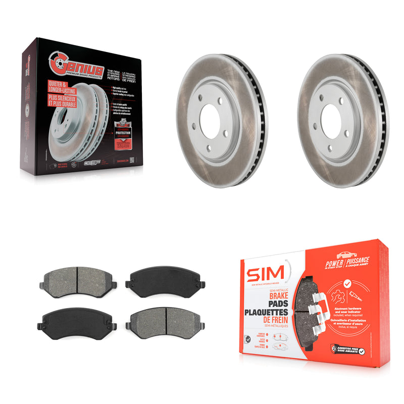 Transit Auto KGS-100143 Disc Brake Kit for 2003-2006 Dodge Grand Caravan, Chrysler Voyager - Front
