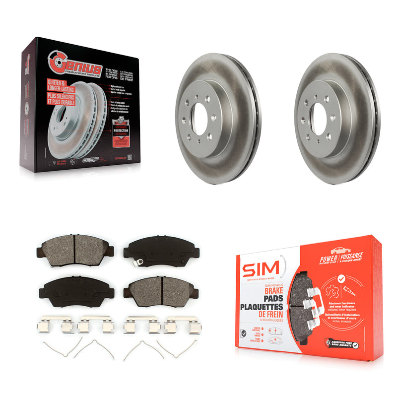 Transit Auto KGS-100179 Disc Brake Kit for 1994-2014 Honda Fit, Honda Civic, Honda Civic del Sol - Front