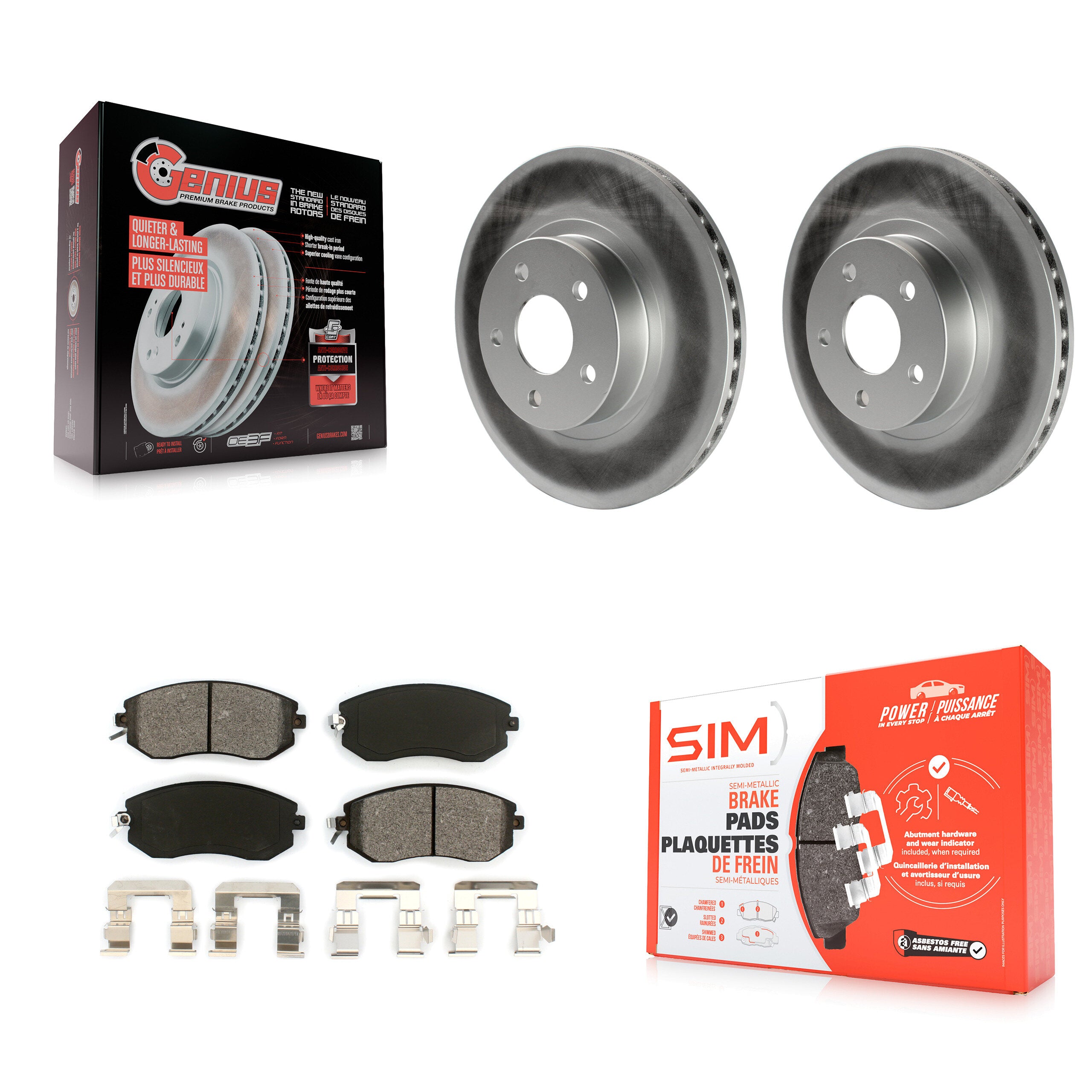 Transit Auto KGS-100197 Disc Brake Kit for 2011-2016 Subaru Impreza, Scion FR-S, Subaru BRZ - Front