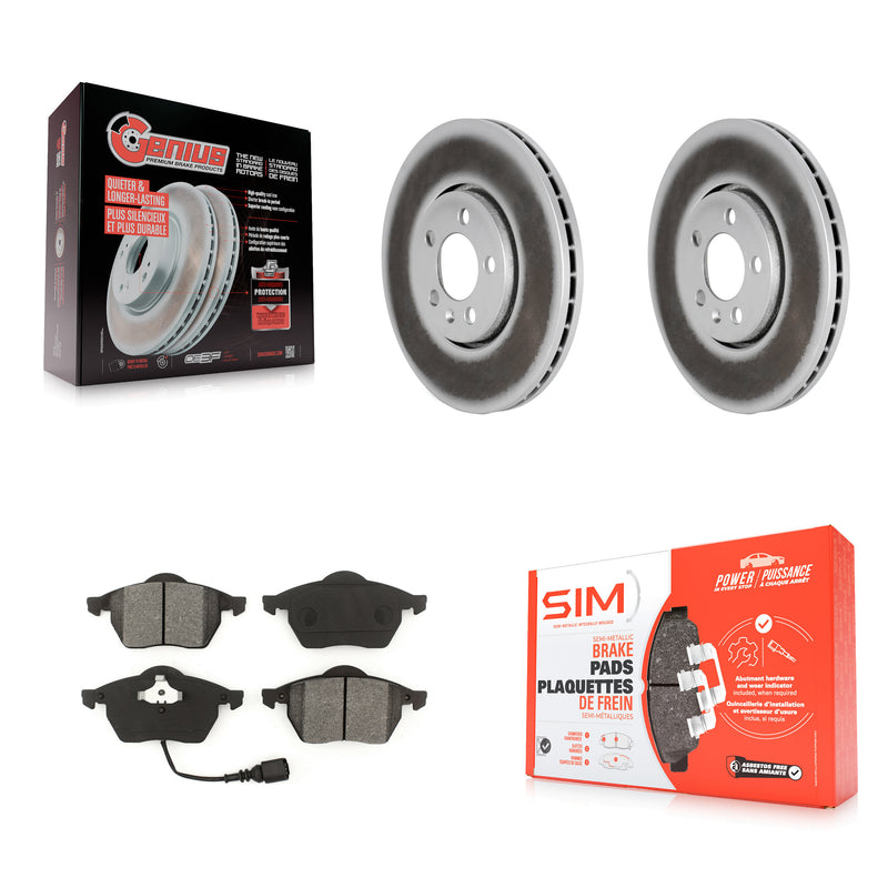 Transit Auto KGS-100222 Disc Brake Kit for 1999-2010 Volkswagen Golf, Volkswagen Jetta, Volkswagen Beetle - Front