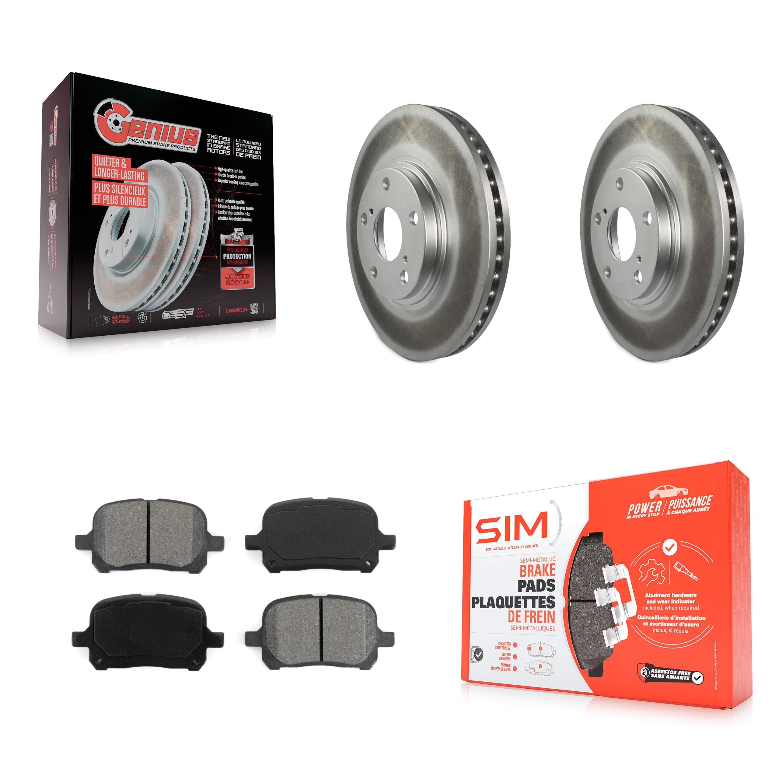 Transit Auto KGS-100227 Disc Brake Kit for 1999-2001 Lexus RX300 - Front