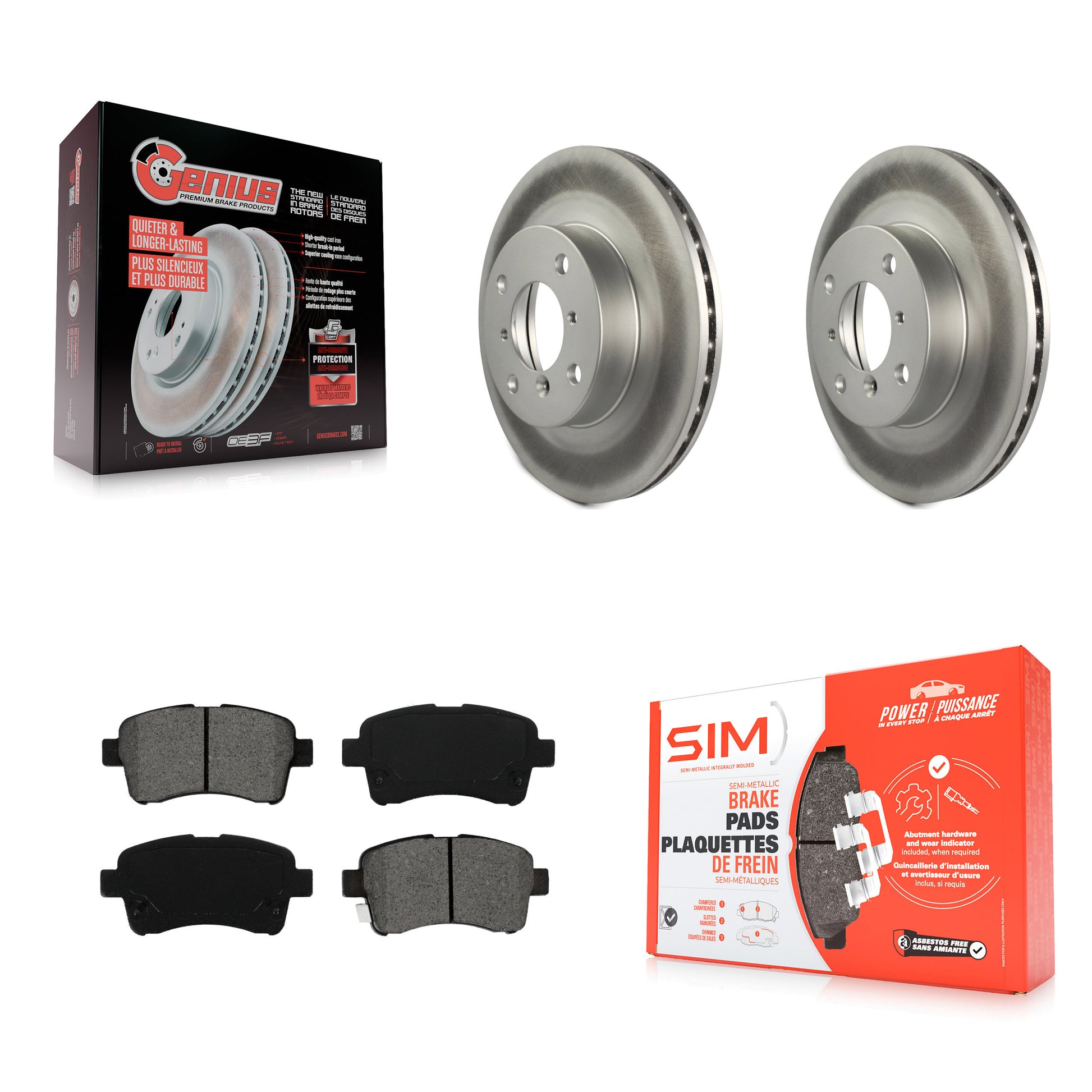 Transit Auto KGS-100246 Disc Brake Kit for 2002-2005 Suzuki Aerio - Front