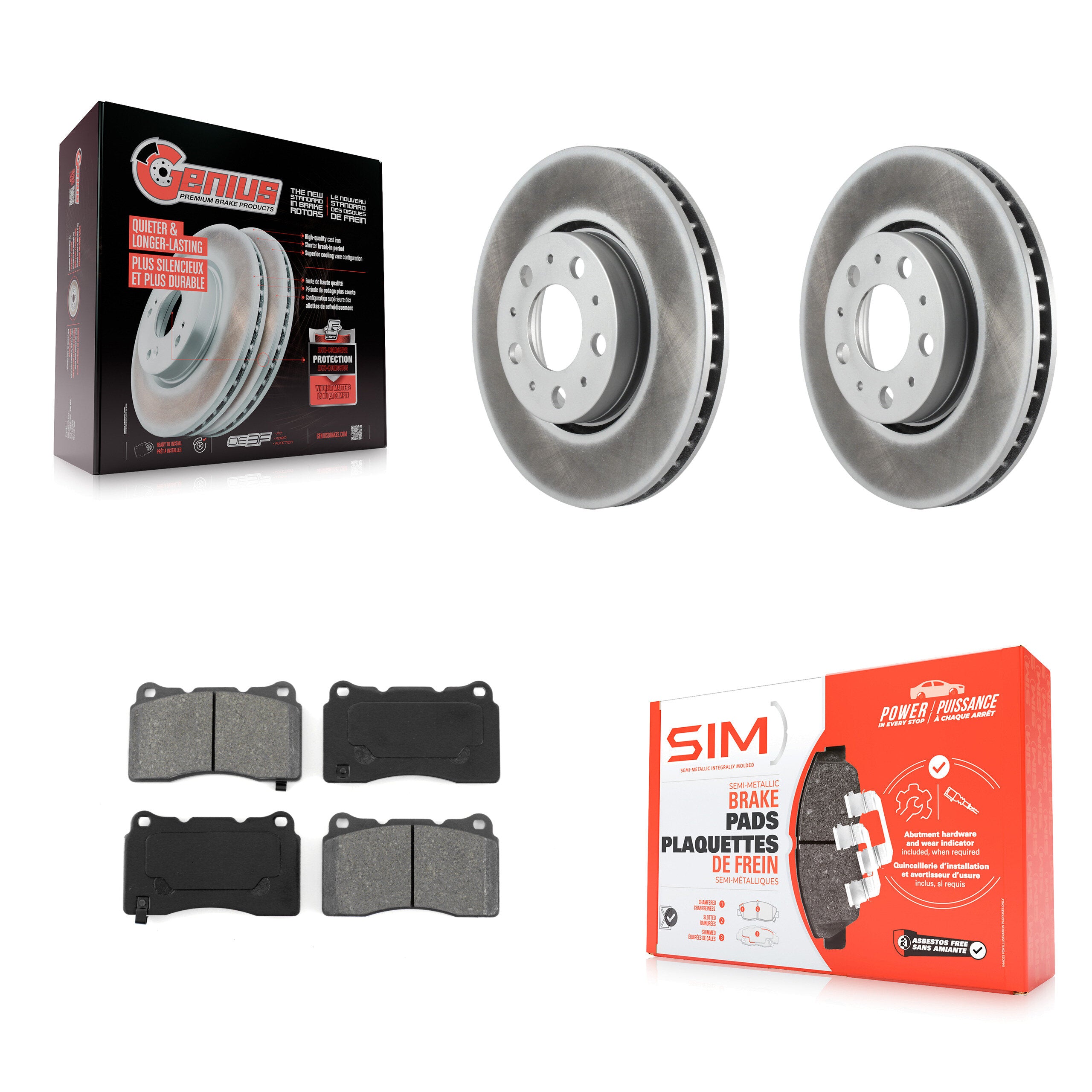 Transit Auto KGS-100248 Disc Brake Kit for 2005-2007 Volvo V70 - Front