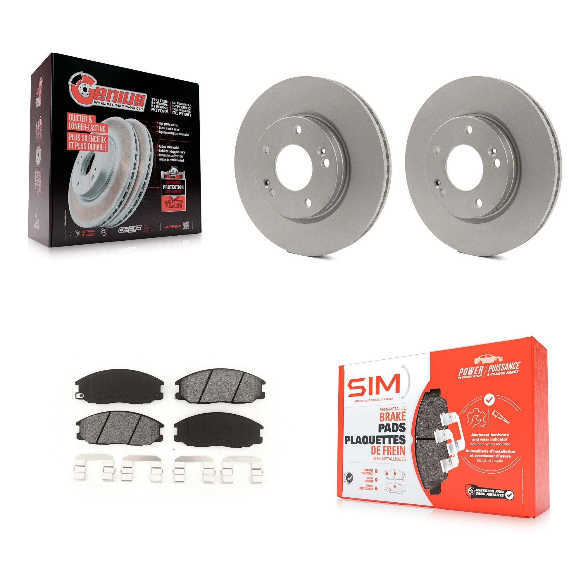 Transit Auto KGS-100269 Disc Brake Kit for 2001-2006 Hyundai Santa Fe - Front
