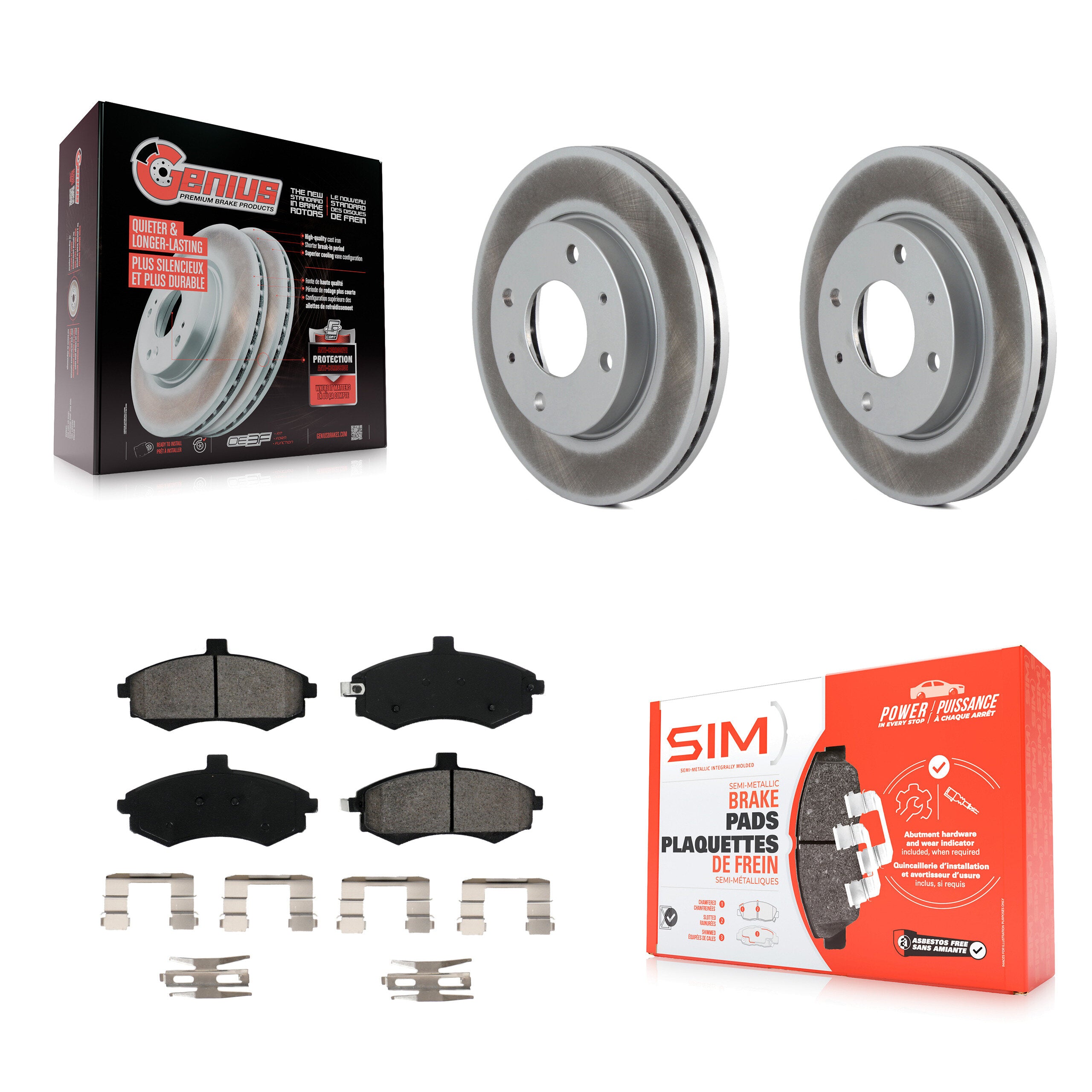 Transit Auto KGS-100274 Disc Brake Kit for 2002-2005 Hyundai Elantra - Front