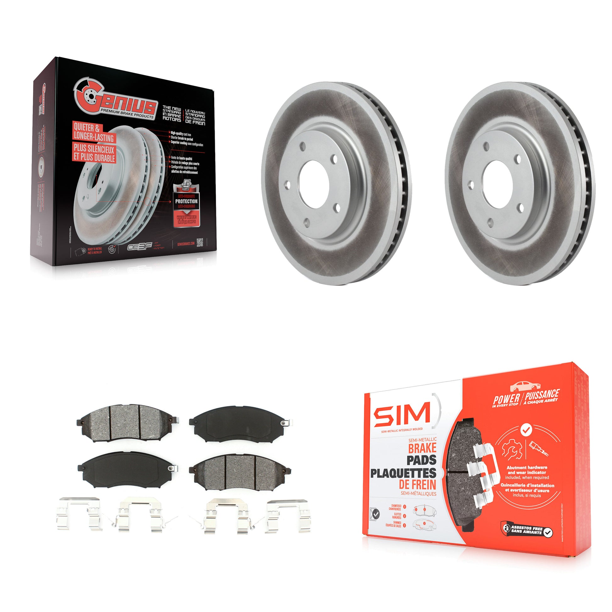 Transit Auto KGS-100278 Disc Brake Kit for 2002-2006 INFINITI M45, INFINITI Q45 - Front
