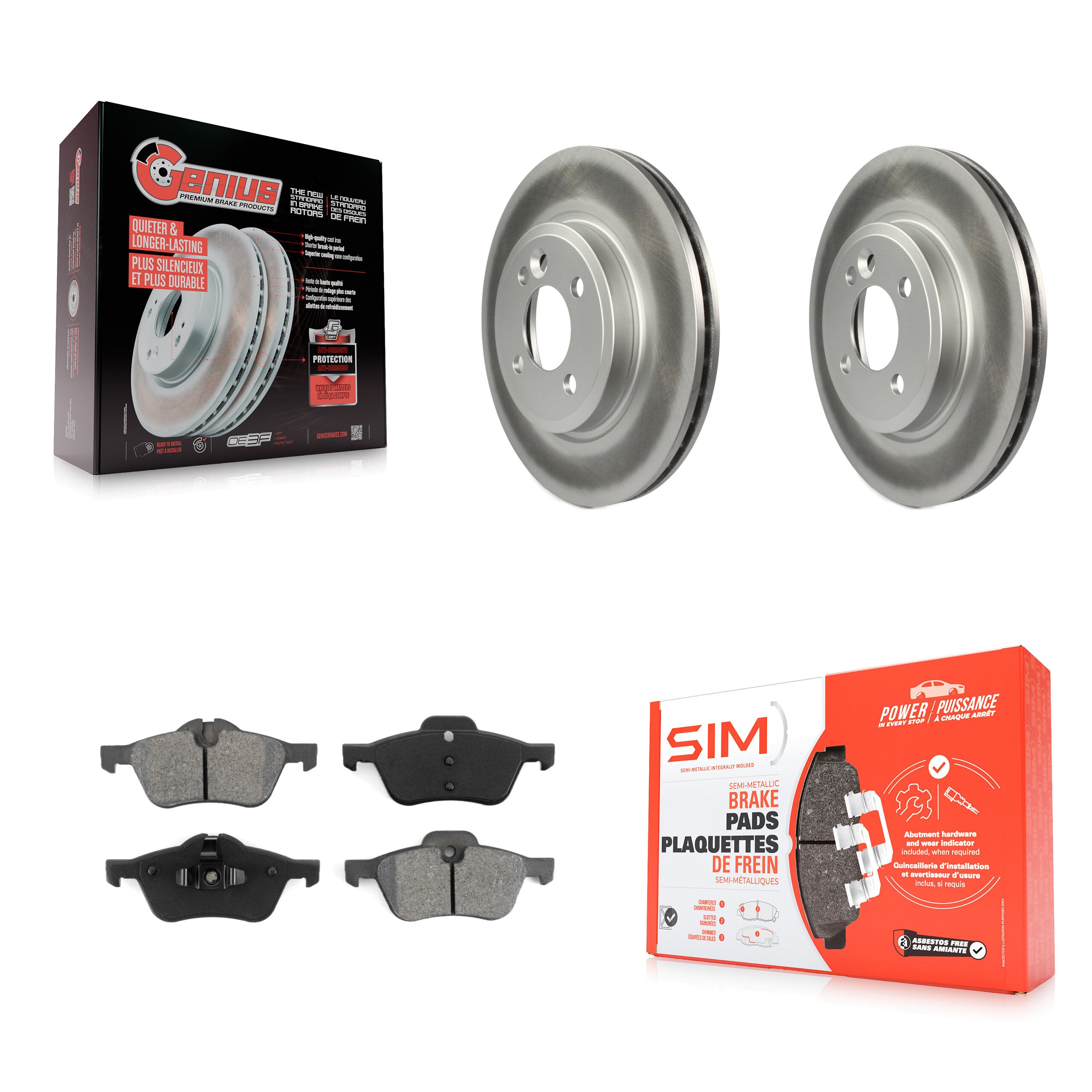 Transit Auto KGS-100284 Disc Brake Kit for 2002-2006 Mini Cooper - Front