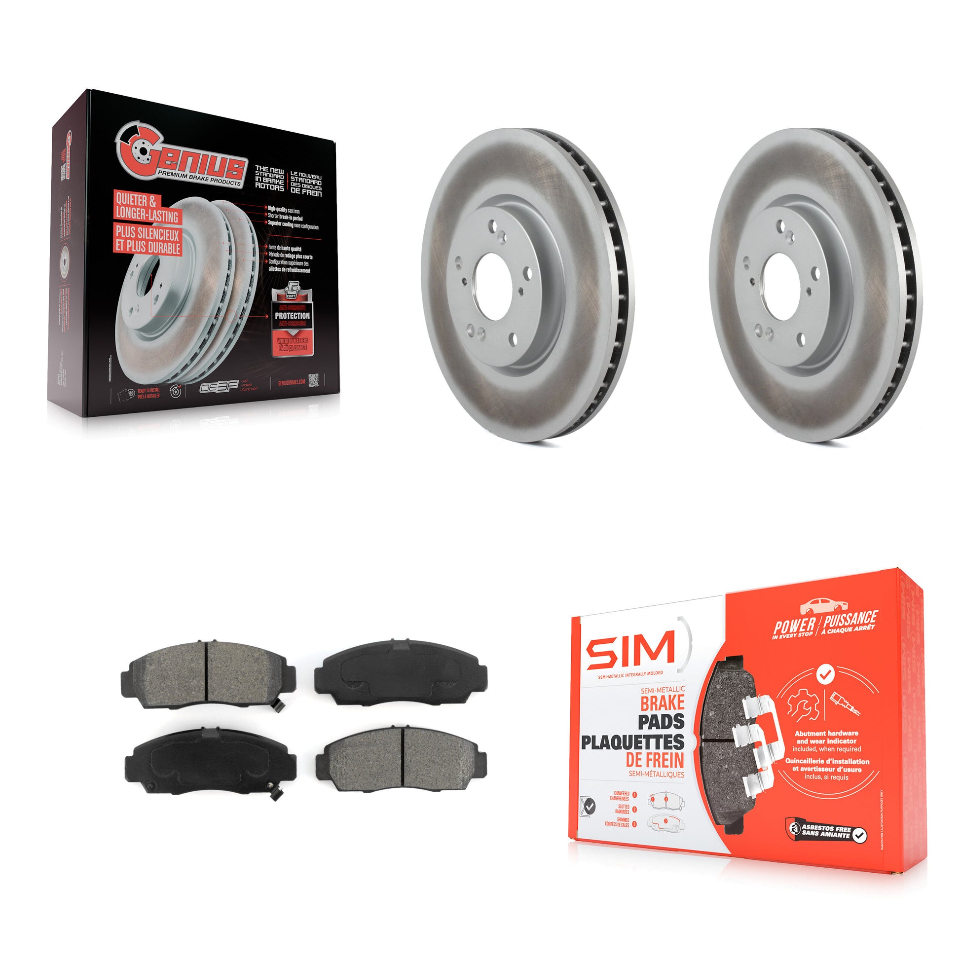 Transit Auto KGS-100291 Disc Brake Kit for 2004-2005 Acura TL - Front