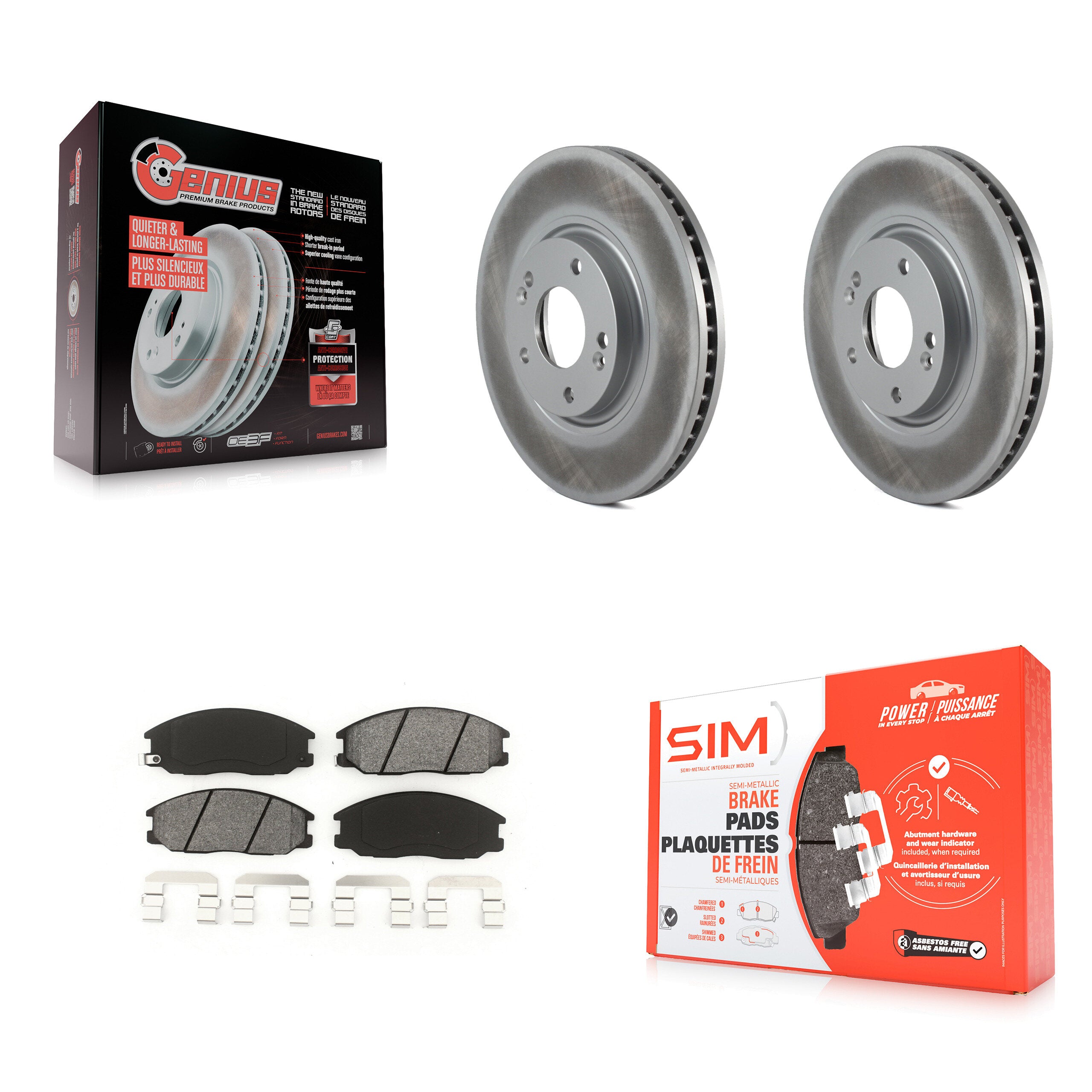 Transit Auto KGS-100297 Disc Brake Kit for 2003-2006 Hyundai XG350, Kia Amanti - Front