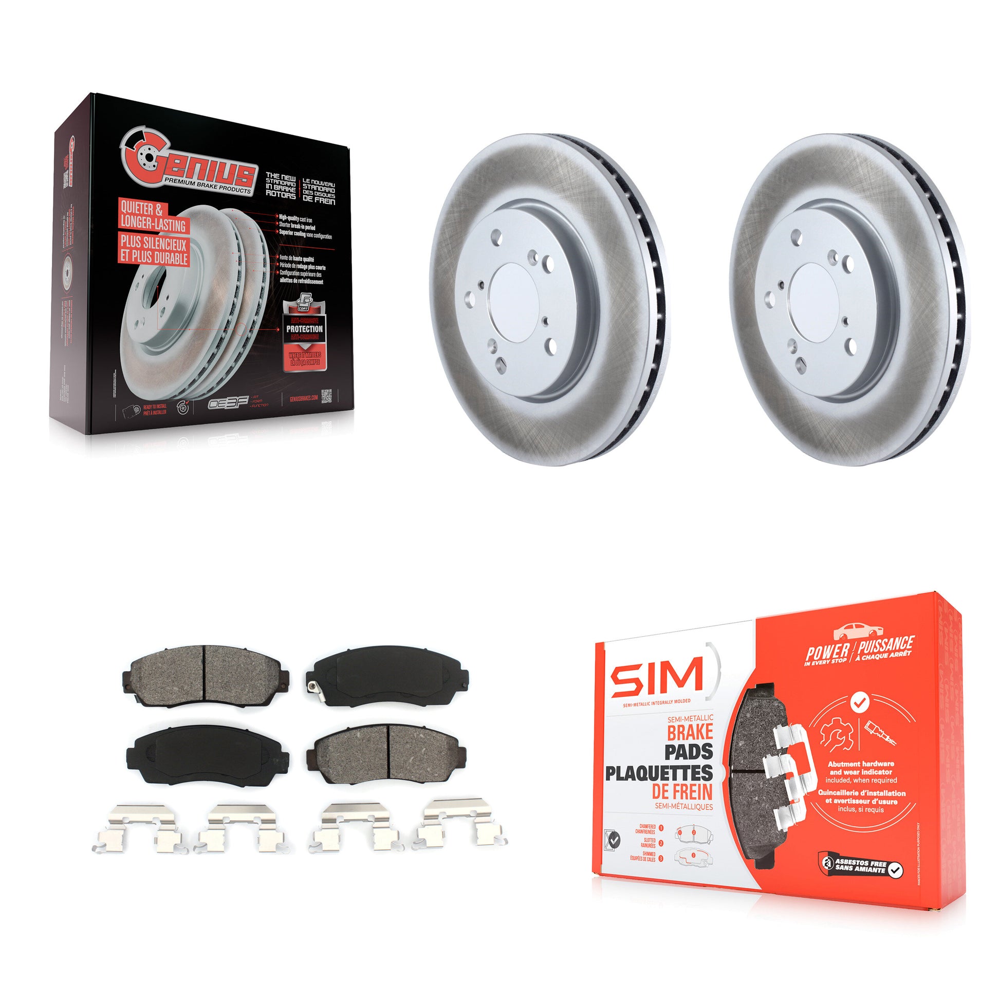 Transit Auto KGS-100301 Disc Brake Kit for 2005-2010 Honda Odyssey - Front